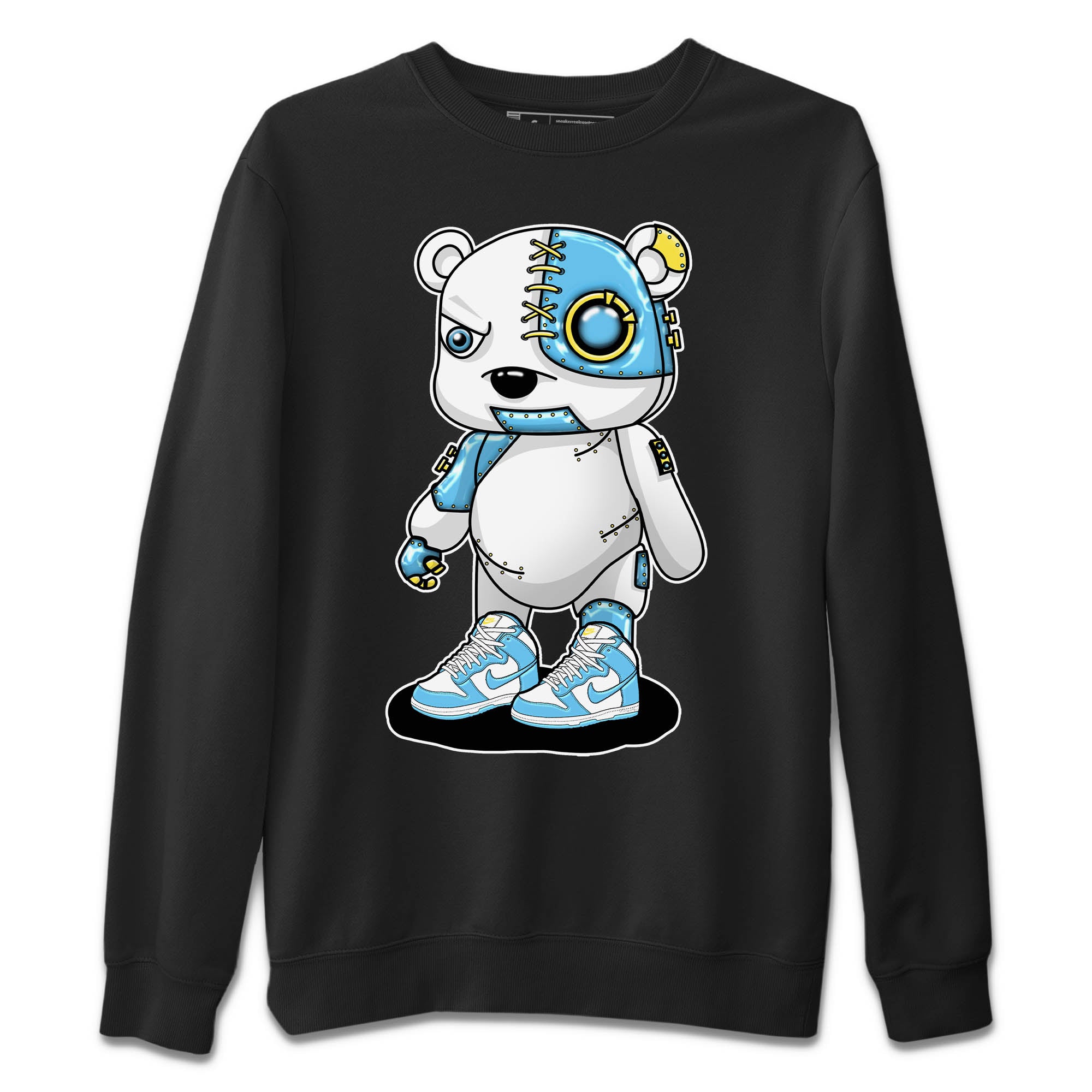 Cyborg Bear Unisex Sweater – Dunk Blue Chill, Sneakers Matching Sweater