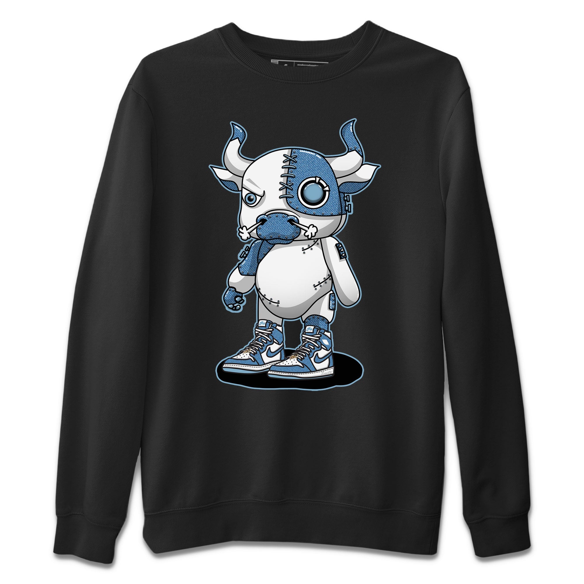 Cyborg Bull Unisex Sweater – Air Jordan 1 Denim, Sneakers Matching Sweater