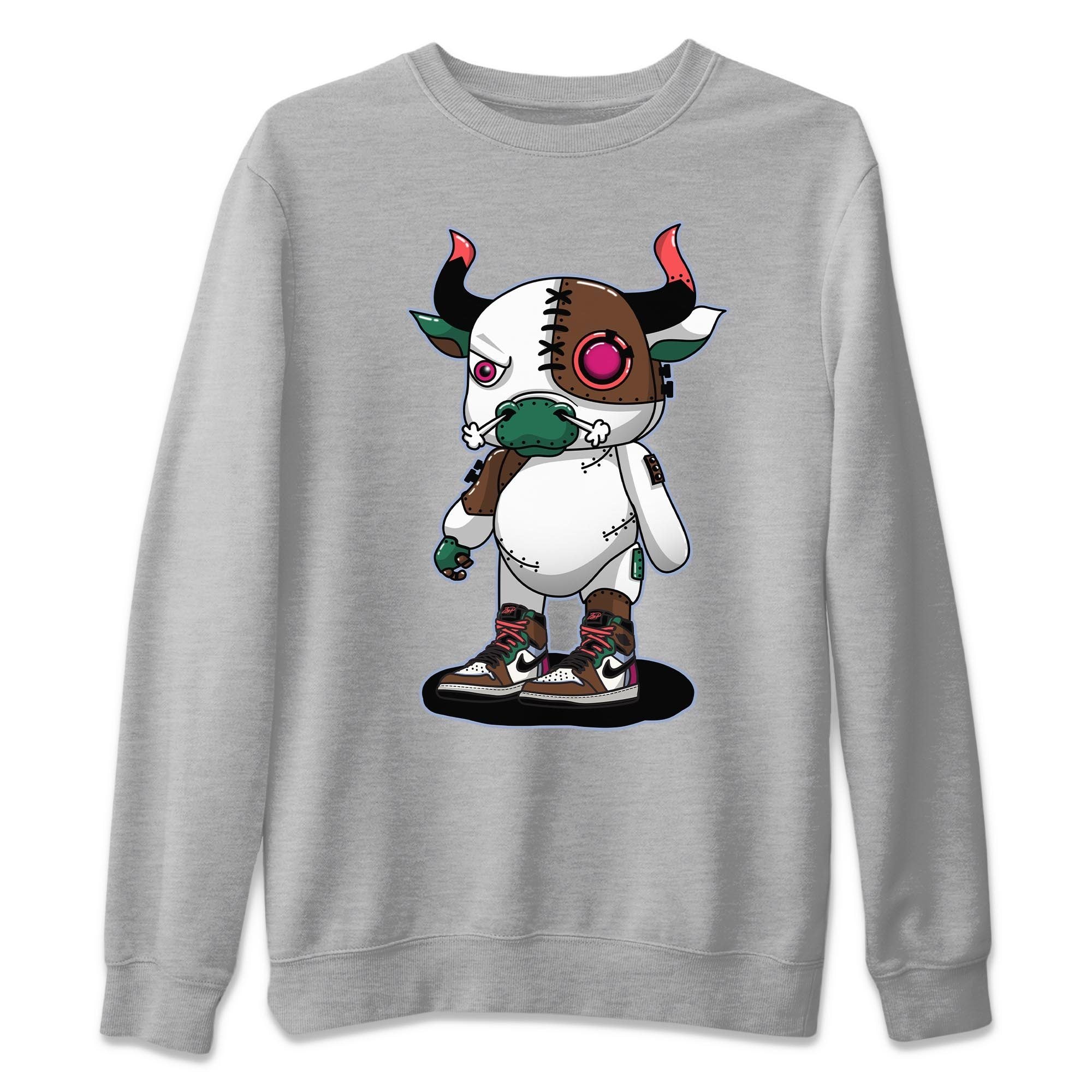 Cyborg Bull Unisex Sweater – Air Jordan 1 Hand Crafted, Sneakers Matching Sweater