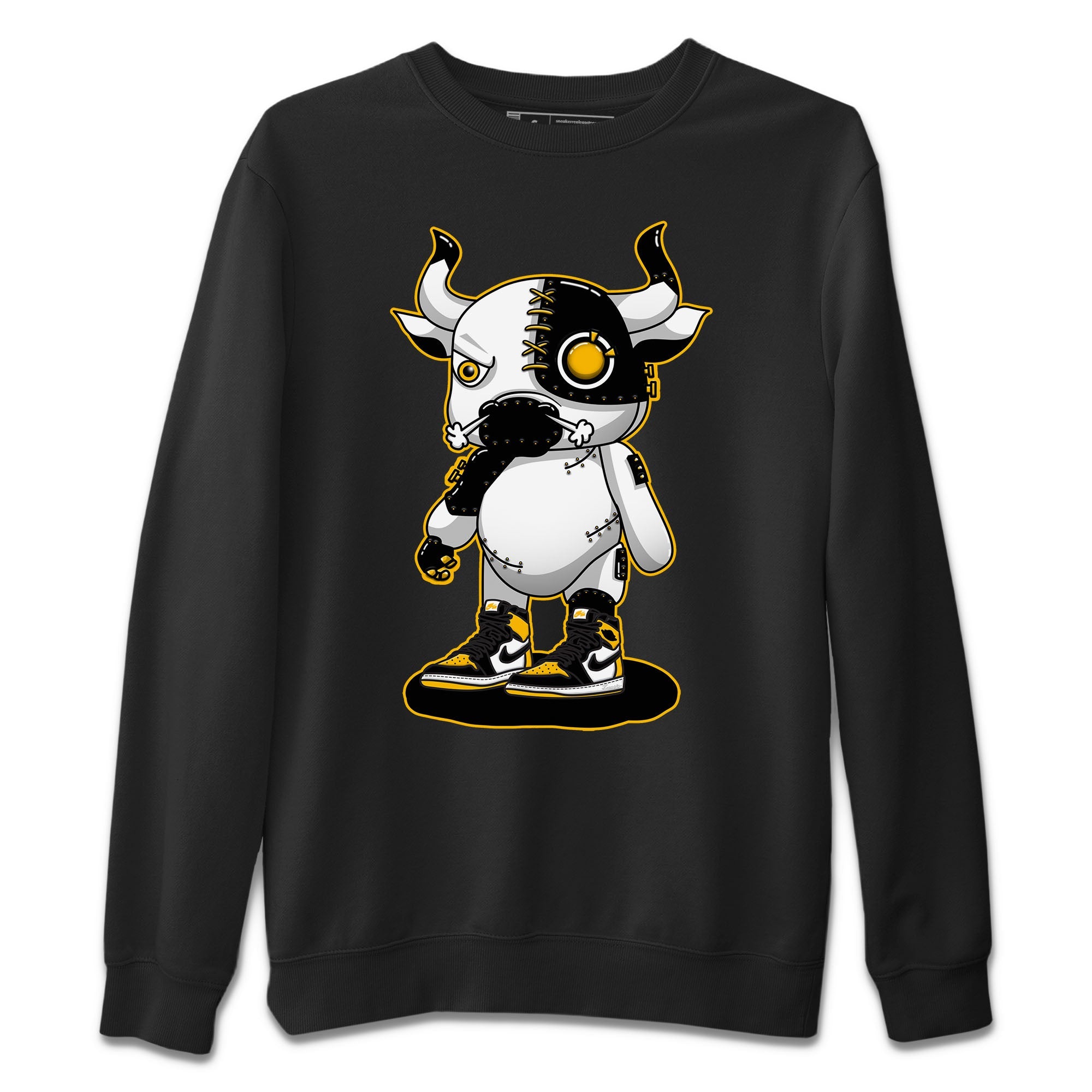 Cyborg Bull Unisex Sweater – Air Jordan 1 Taxi, Sneakers Matching Sweater