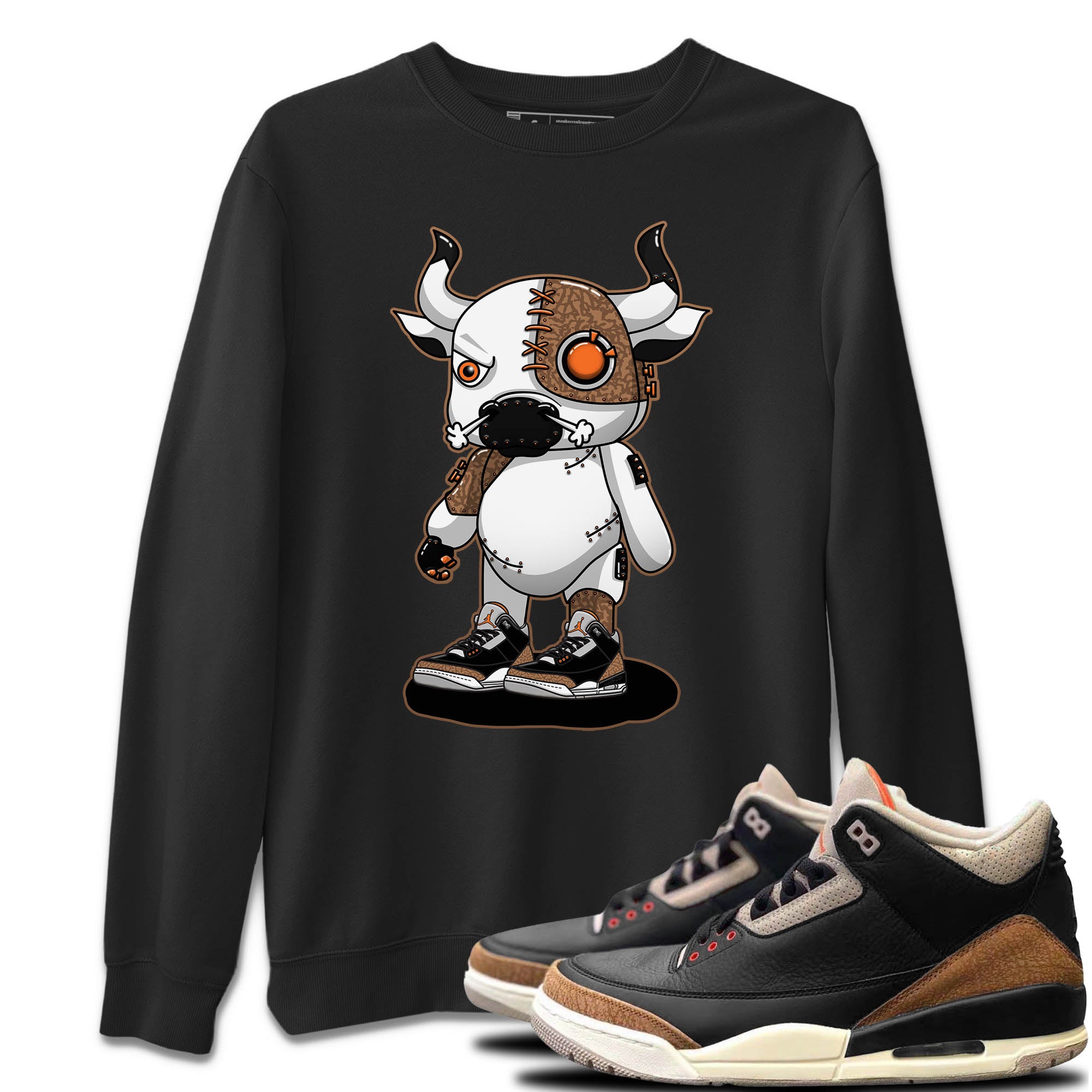 Cyborg Bull Unisex Sweater – Air Jordan 3 Desert Elephant, Sneakers Matching Sweater