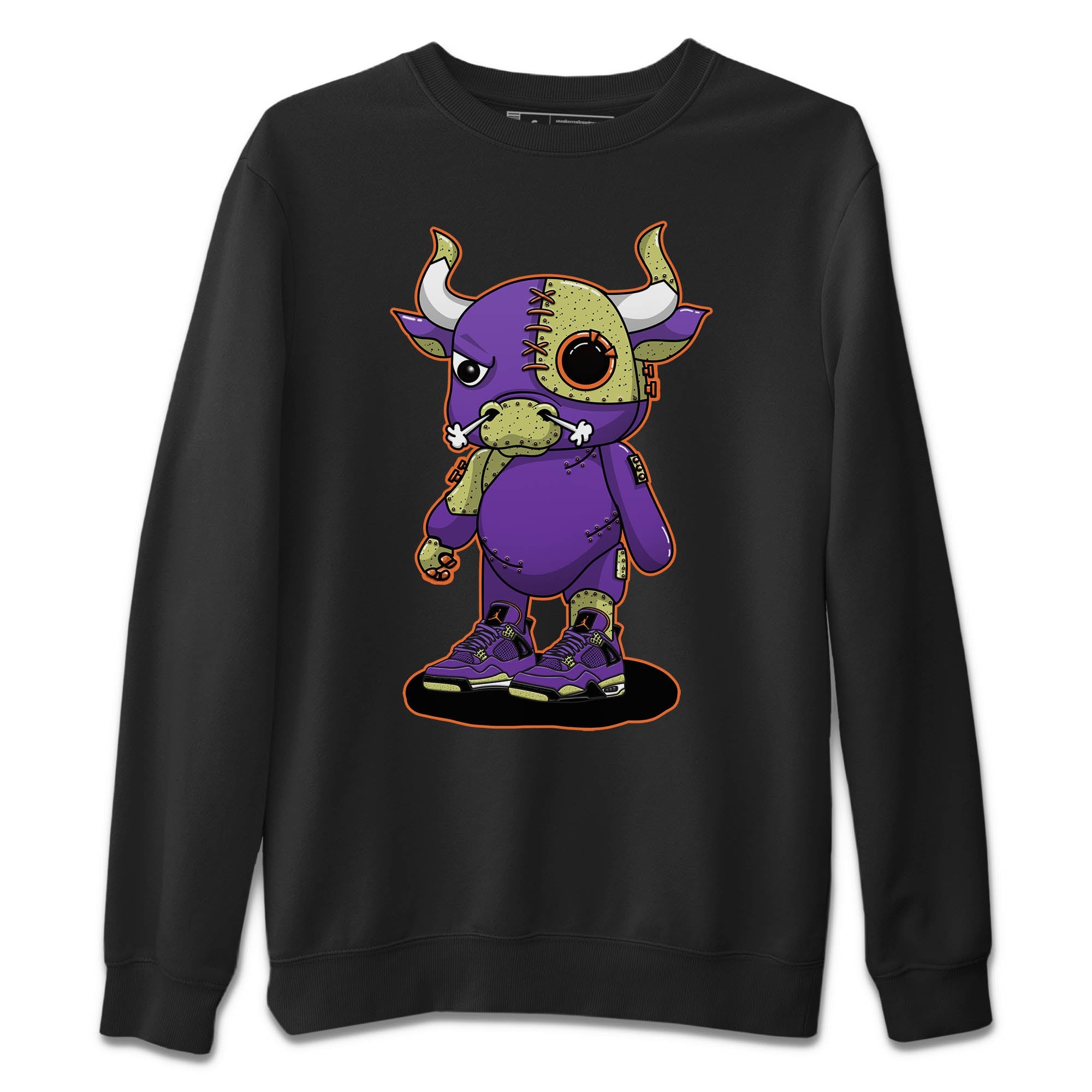 Cyborg Bull Unisex Sweater – Air Jordan 4 Canyon Purple, Sneakers Matching Sweater