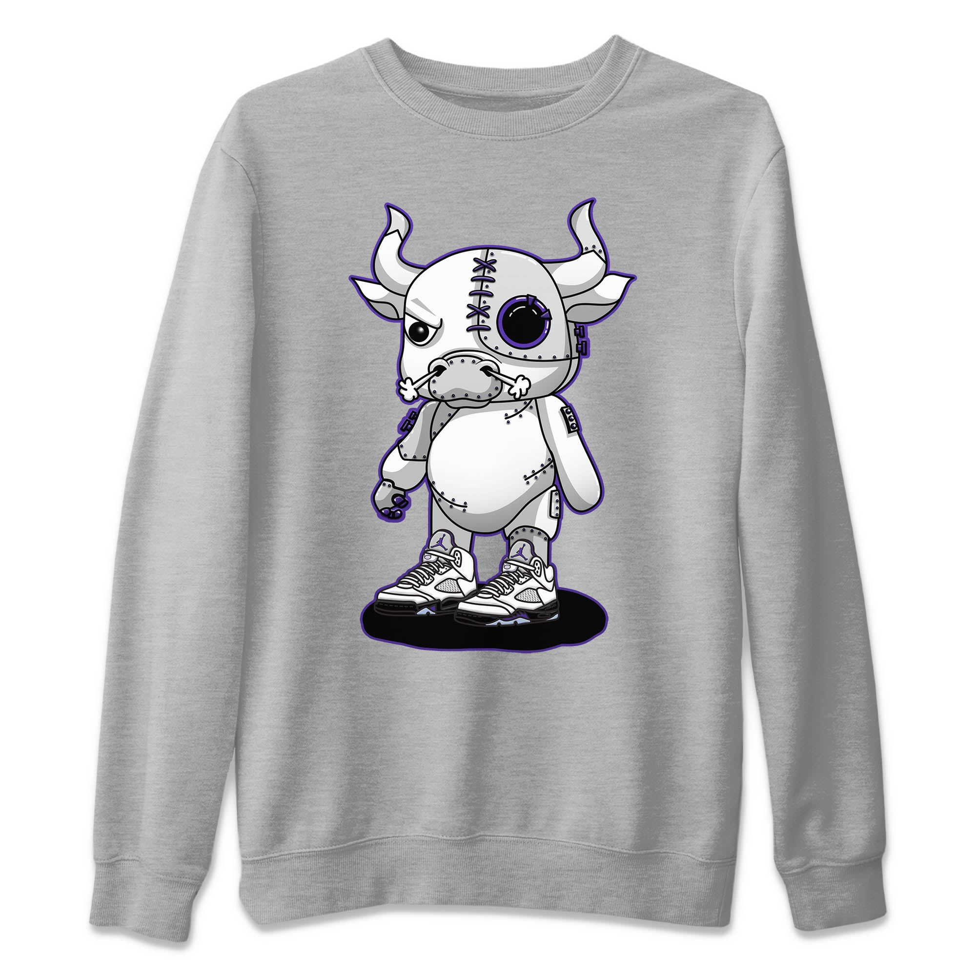Cyborg Bull Unisex Sweater – Air Jordan 5 Concord, Sneakers Matching Sweater