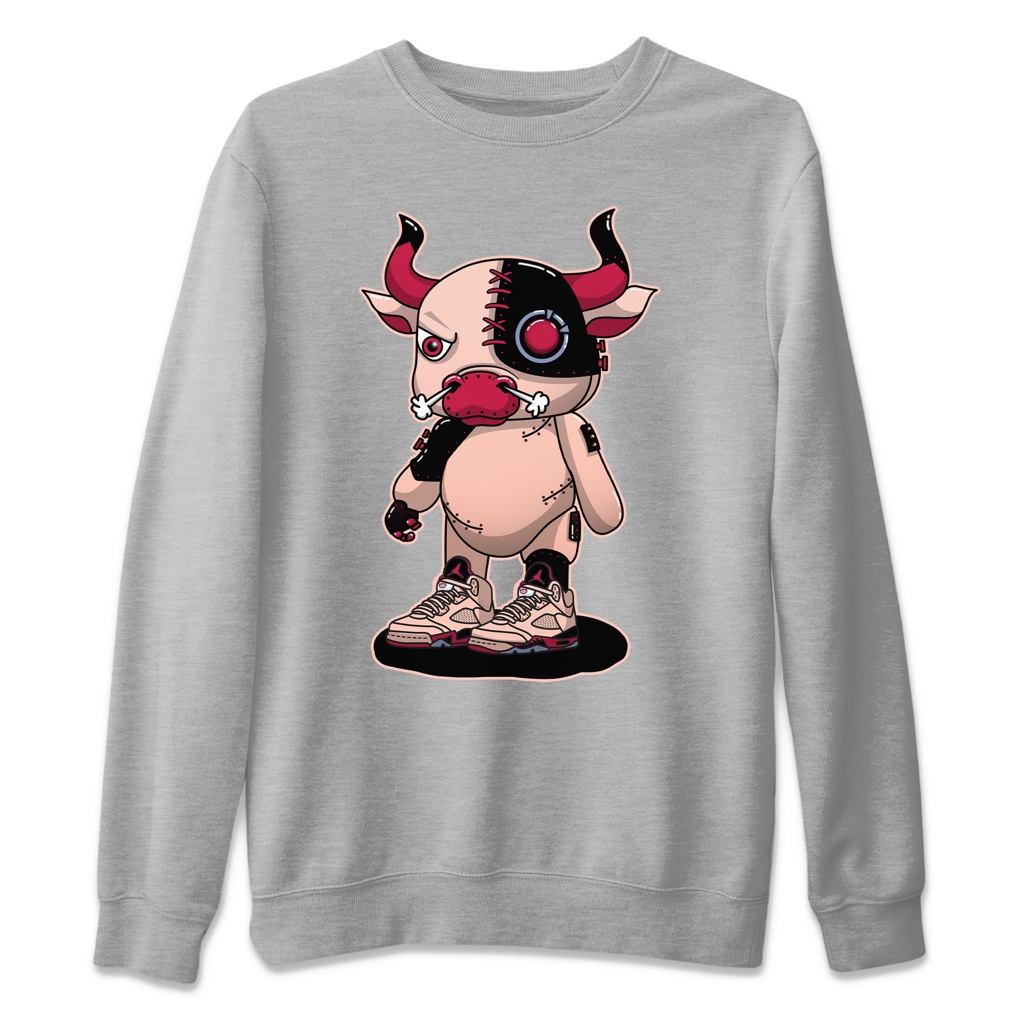 Cyborg Bull Unisex Sweater – Air Jordan 5 Girls That Hoop, Sneakers Matching Sweater