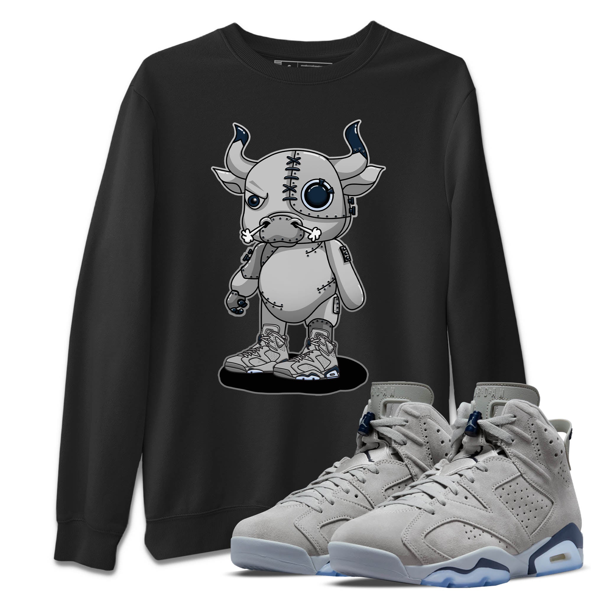 Cyborg Bull Unisex Sweater – Air Jordan 6 Georgetown, Sneakers Matching Sweater