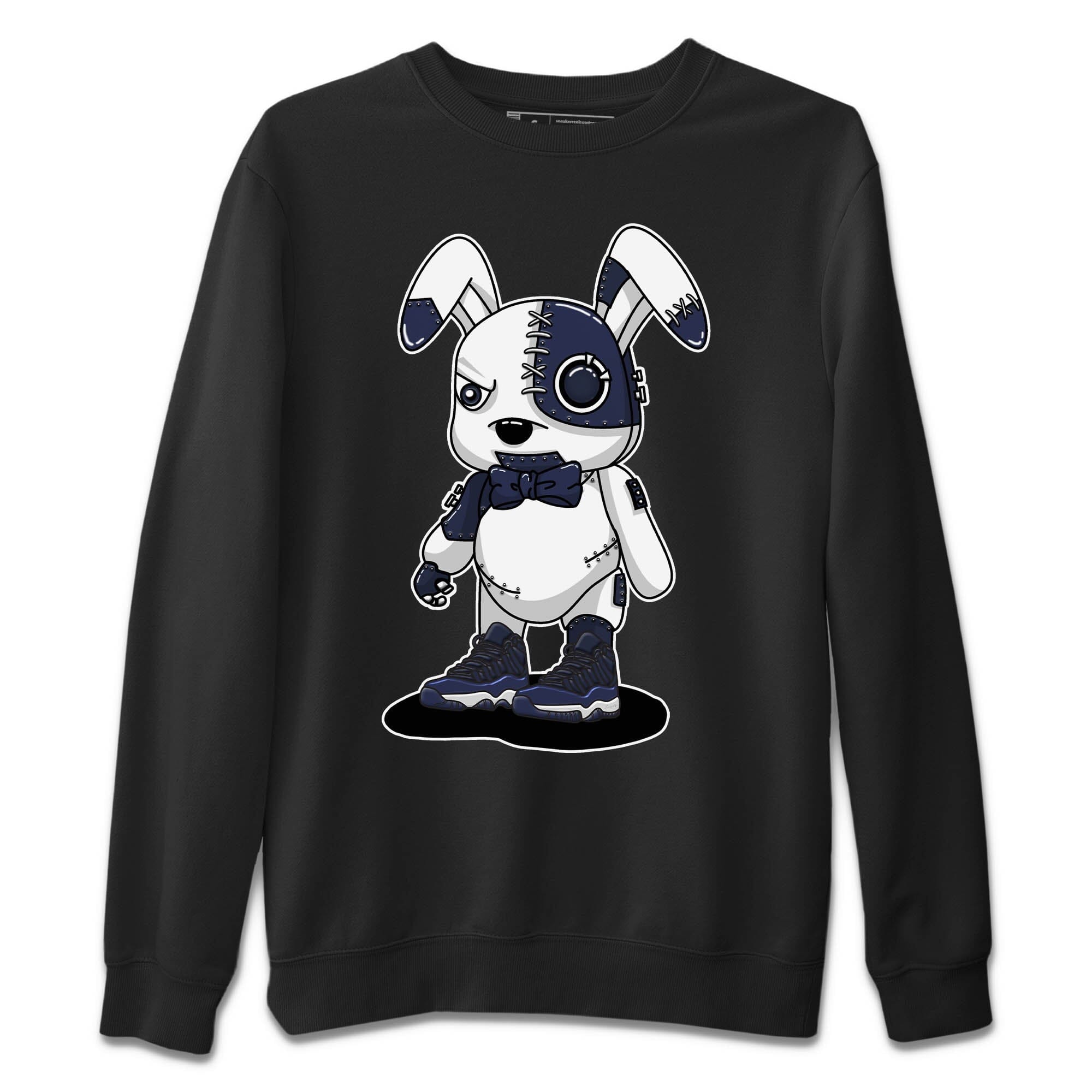 Cyborg Bunny Unisex Sweater – Air Jordan 11 Midnight Navy, Sneakers Matching Sweater