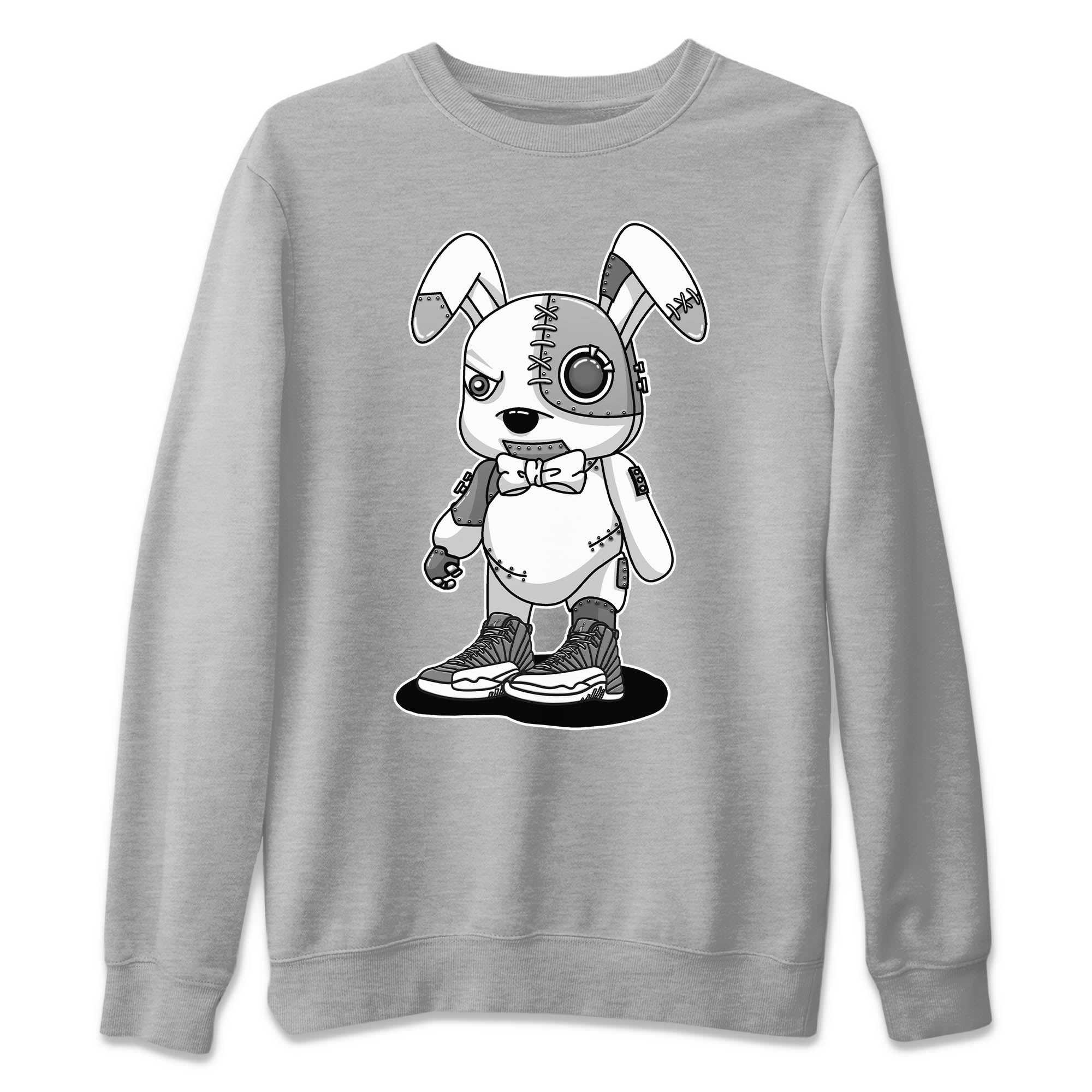 Cyborg Bunny Unisex Sweater – Air Jordan 12 Stealth, Sneakers Matching Sweater