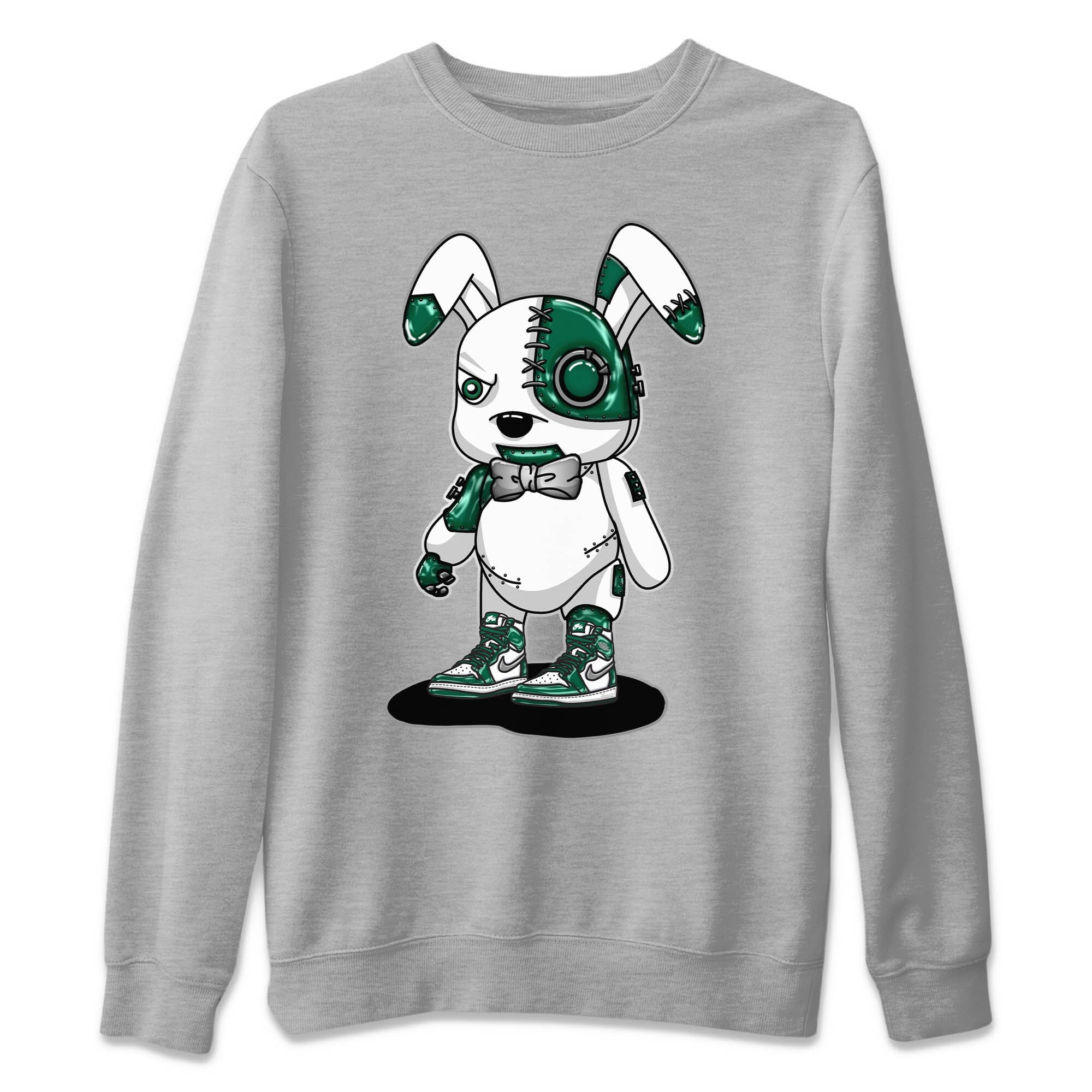 Cyborg Bunny Unisex Sweater – Air Jordan 1 Gorge Green, Sneakers Matching Sweater