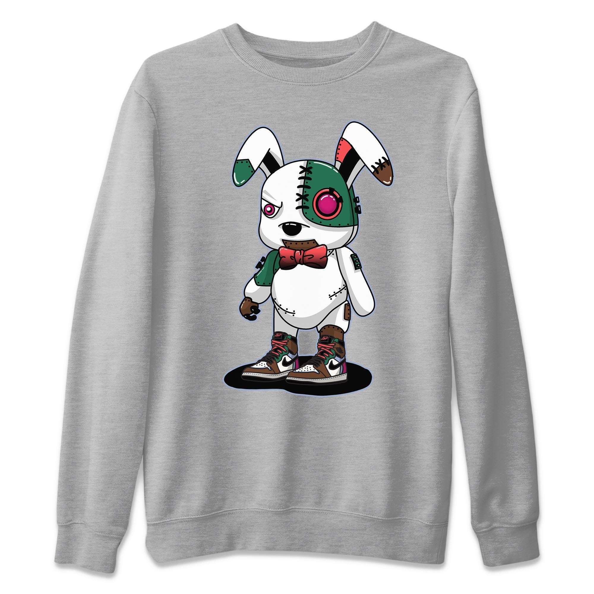 Cyborg Bunny Unisex Sweater – Air Jordan 1 Hand Crafted, Sneakers Matching Sweater