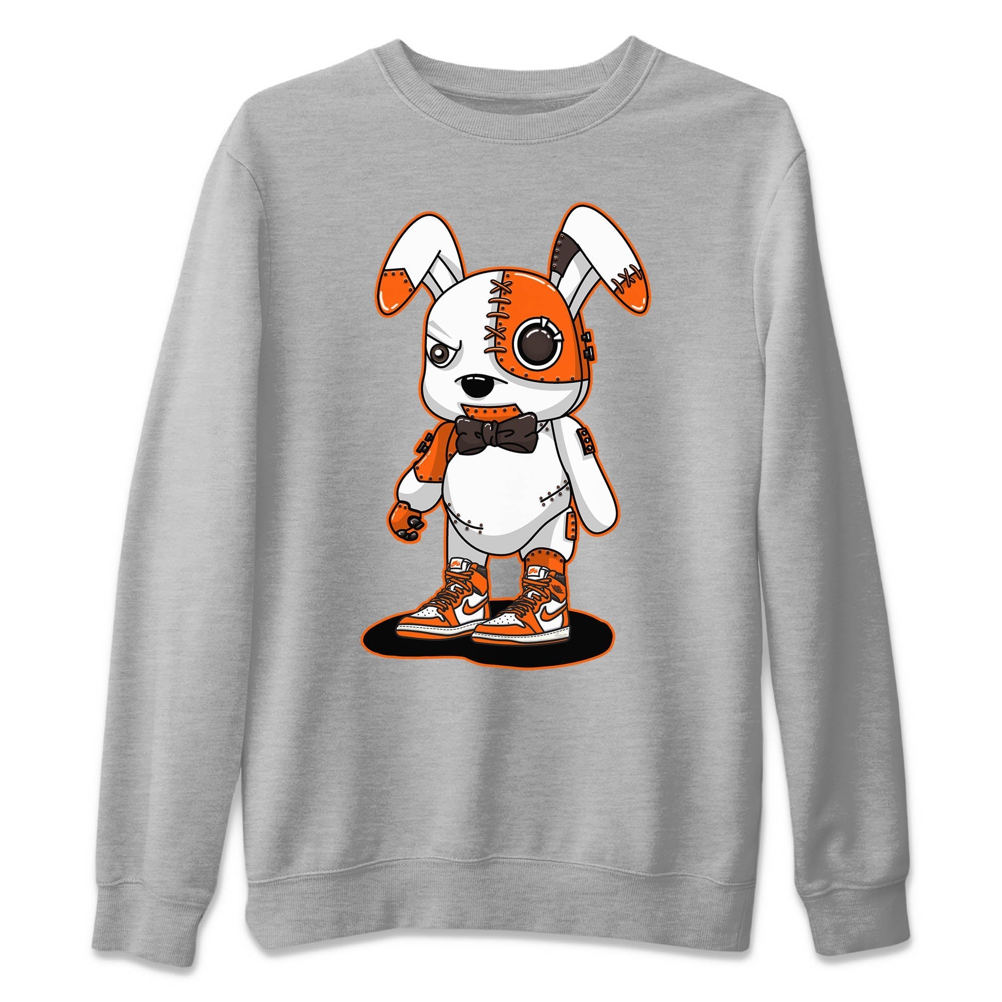 Cyborg Bunny Unisex Sweater – Air Jordan 1 Starfish, Sneakers Matching Sweater