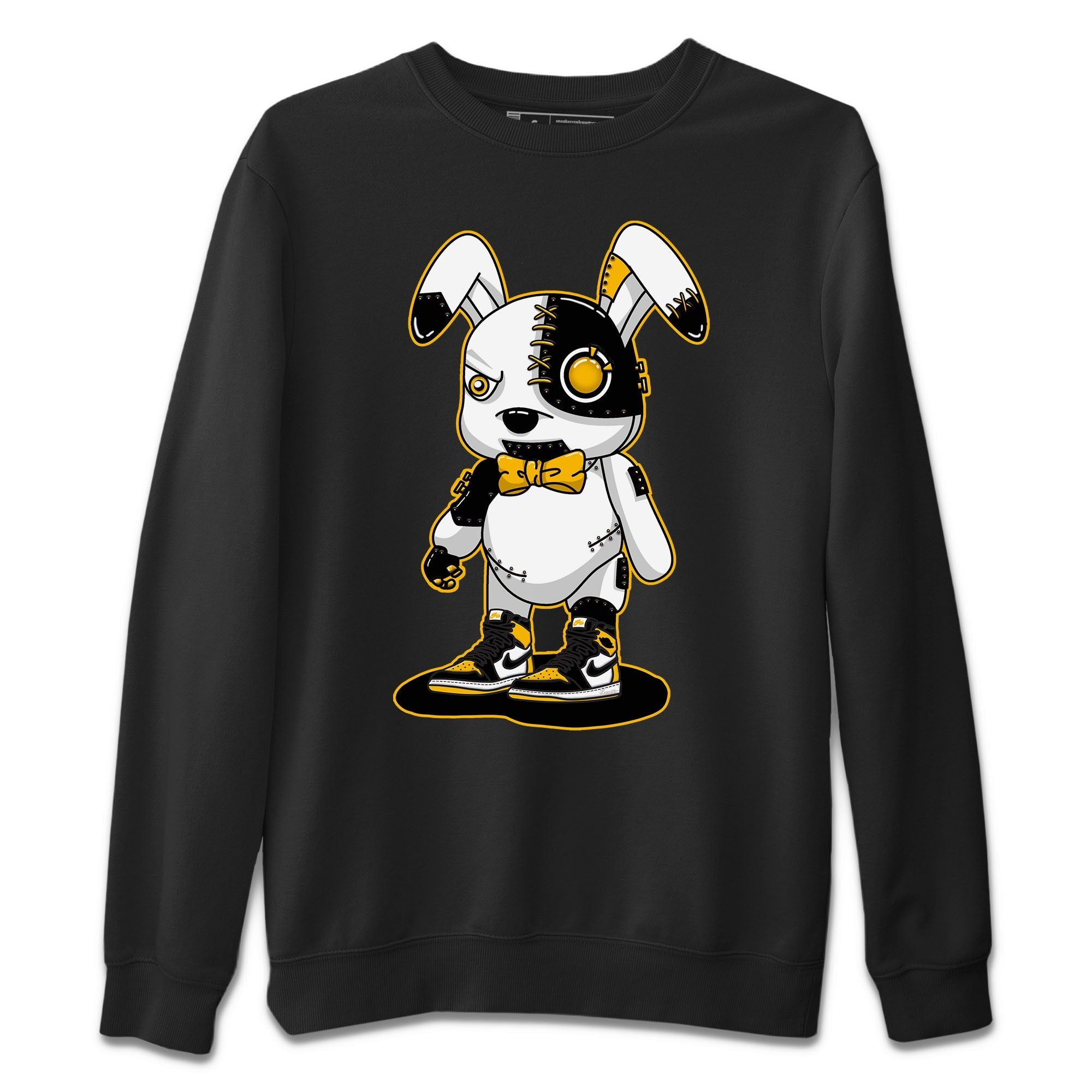 Cyborg Bunny Unisex Sweater – Air Jordan 1 Taxi, Sneakers Matching Sweater