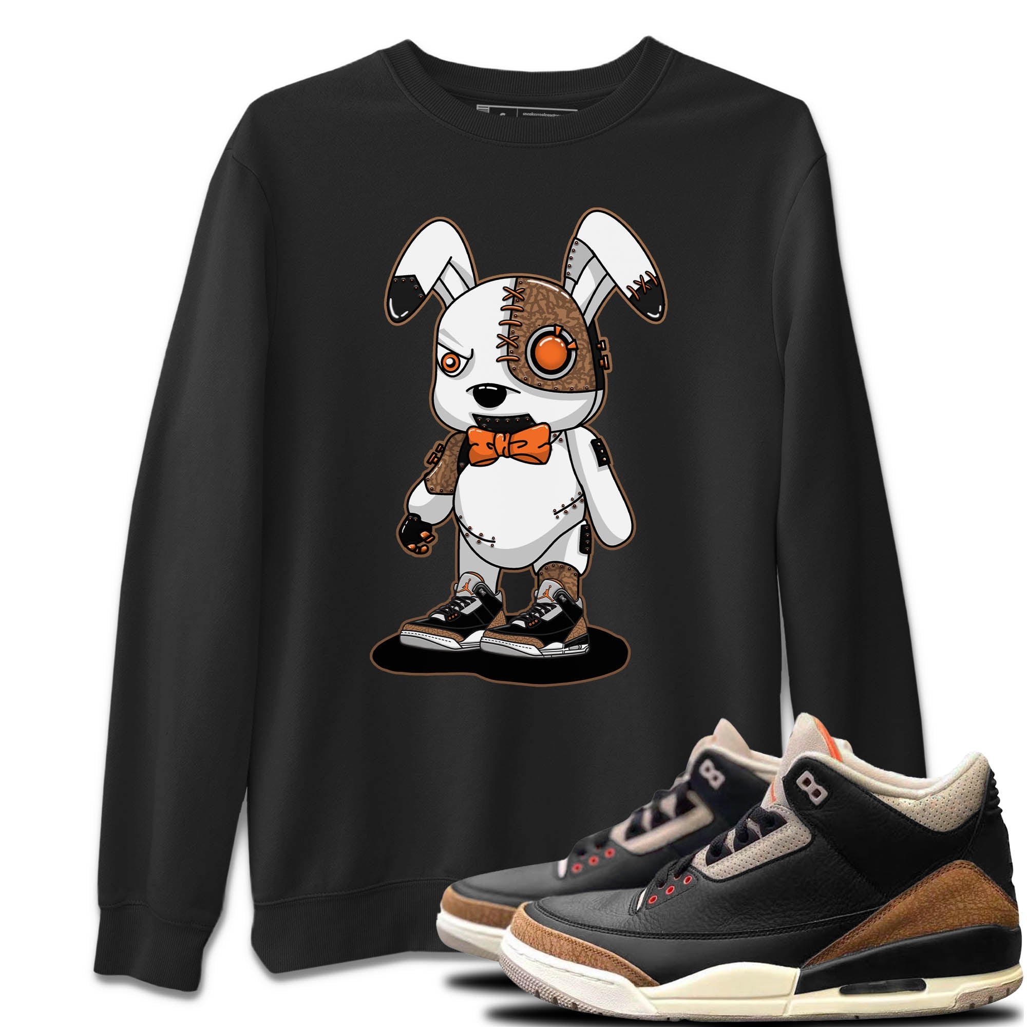 Cyborg Bunny Unisex Sweater – Air Jordan 3 Desert Elephant, Sneakers Matching Sweater