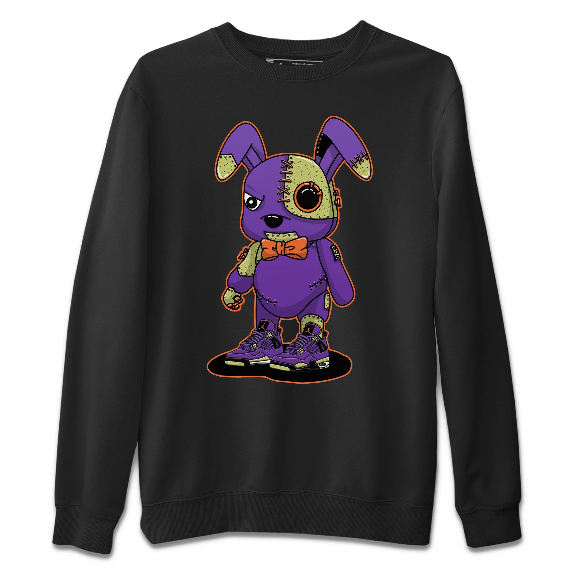 Cyborg Bunny Unisex Sweater – Air Jordan 4 Canyon Purple, Sneakers Matching Sweater