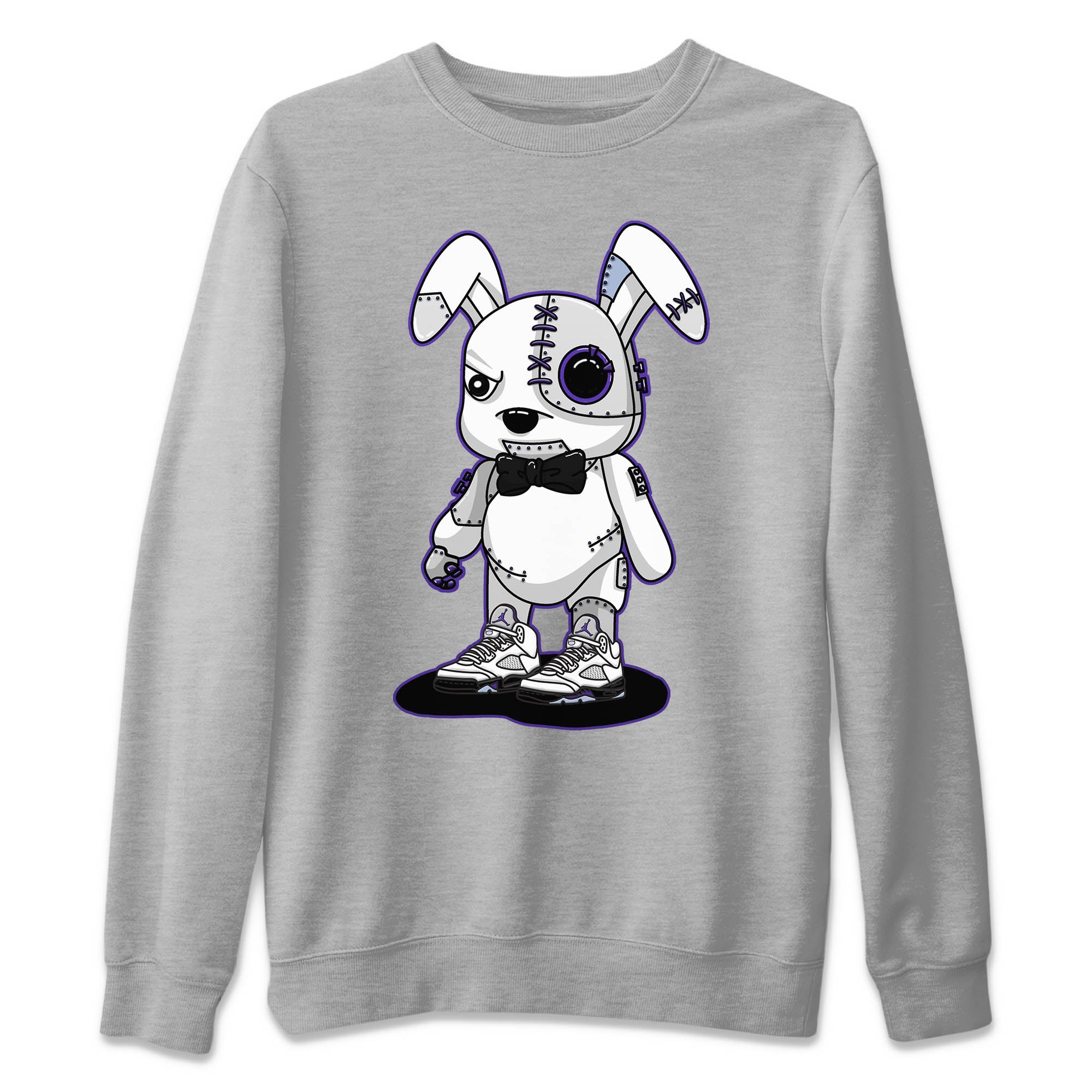 Cyborg Bunny Unisex Sweater – Air Jordan 5 Concord, Sneakers Matching Sweater