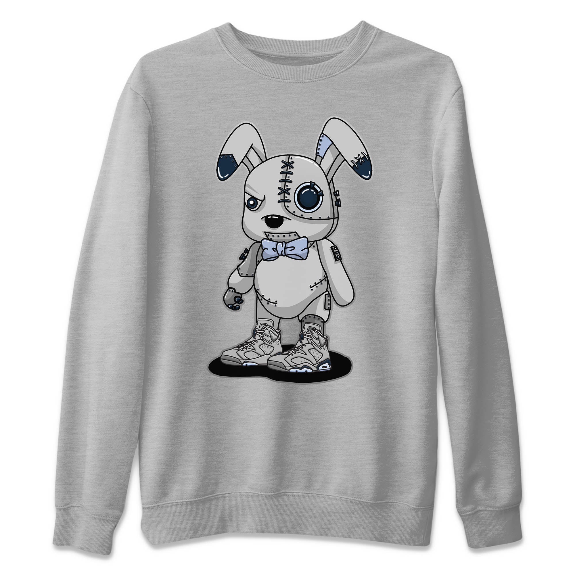 Cyborg Bunny Unisex Sweater – Air Jordan 6 Georgetown, Sneakers Matching Sweater