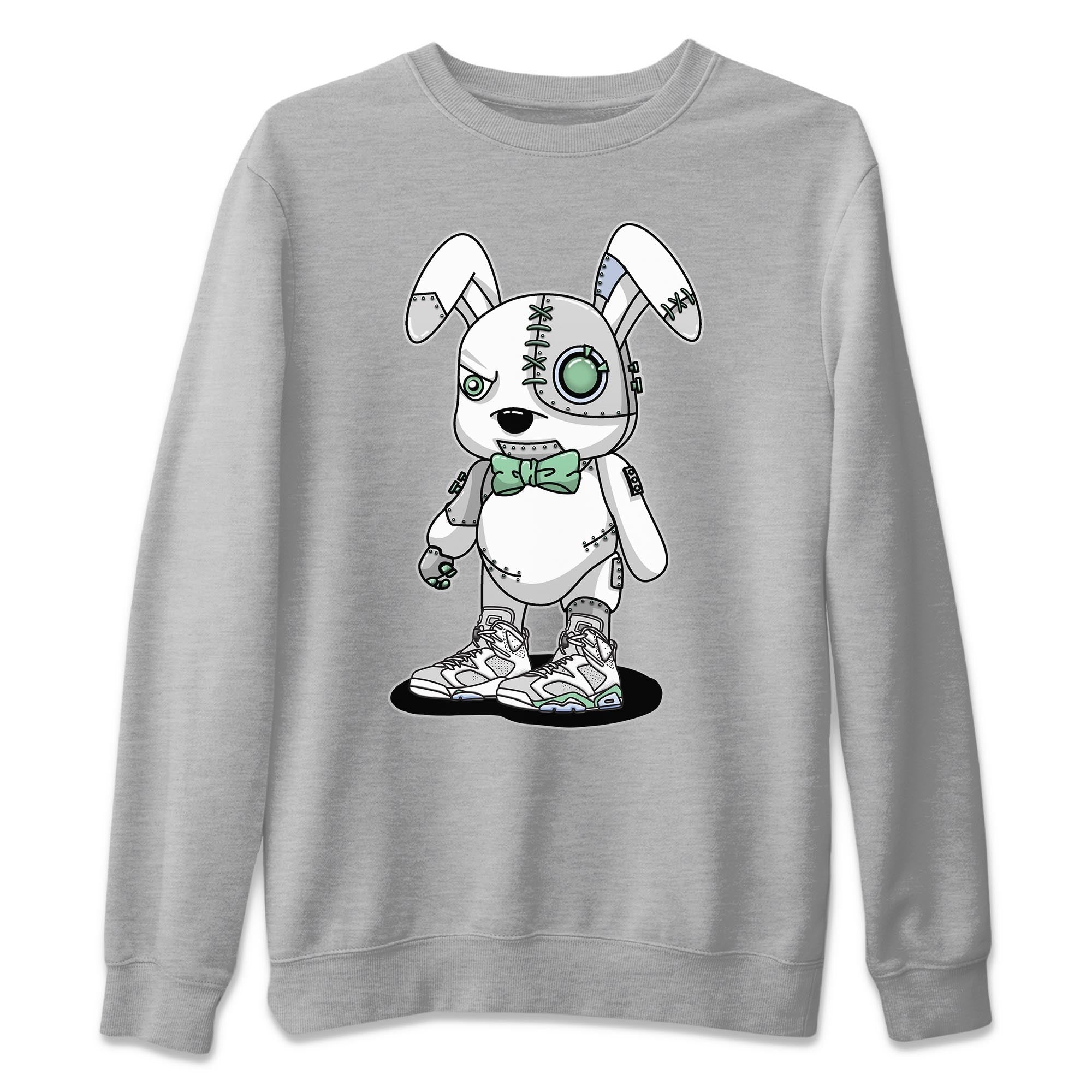 Cyborg Bunny Unisex Sweater – Air Jordan 6 Mint Foam, Sneakers Matching Sweater