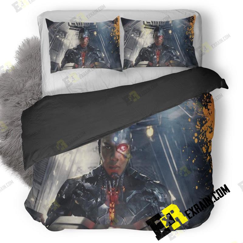 Cyborg Justice League Hd Mg 3D Customized Duvet Cover Bedding Set