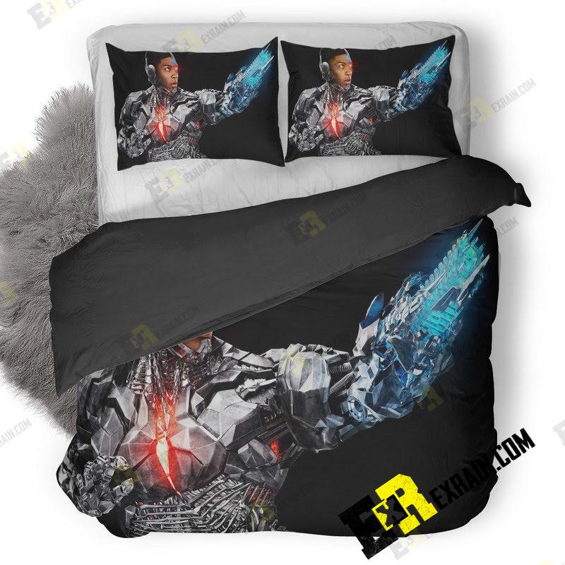 Cyborg Justice League X0 3D Customized Duvet Cover Bedding Set