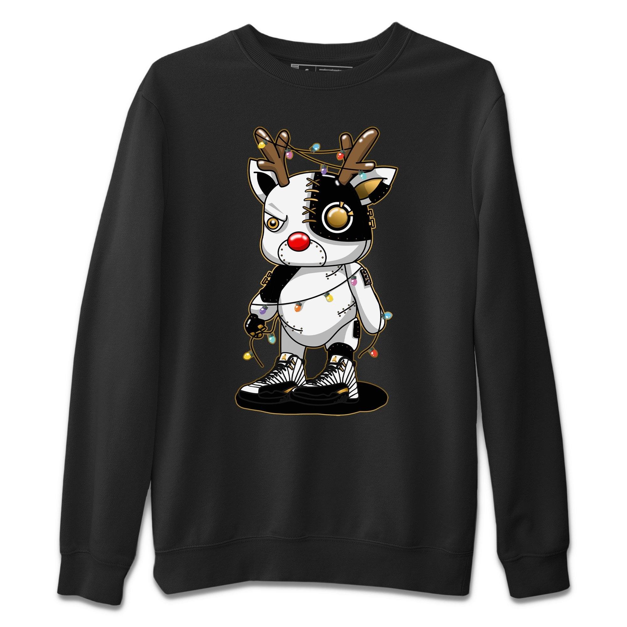 Cyborg Reindeer Unisex Sweater – Air Jordan 12 Royalty, Sneakers Matching Sweater