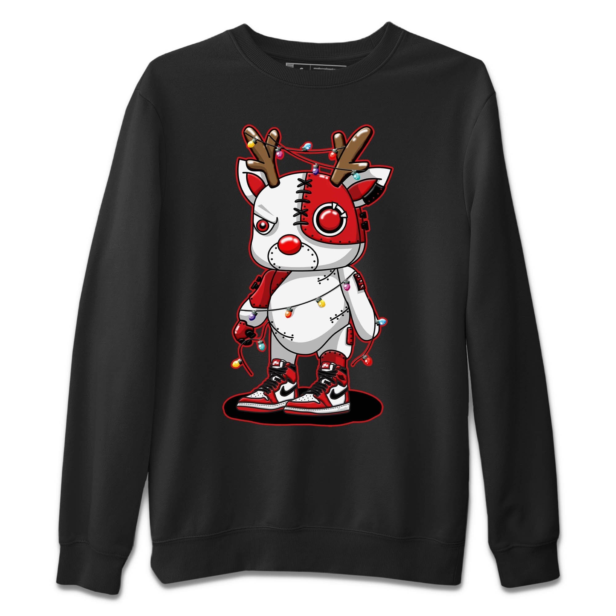 Cyborg Reindeer Unisex Sweater – Air Jordan 1 Lost & Found, Sneakers Matching Sweater