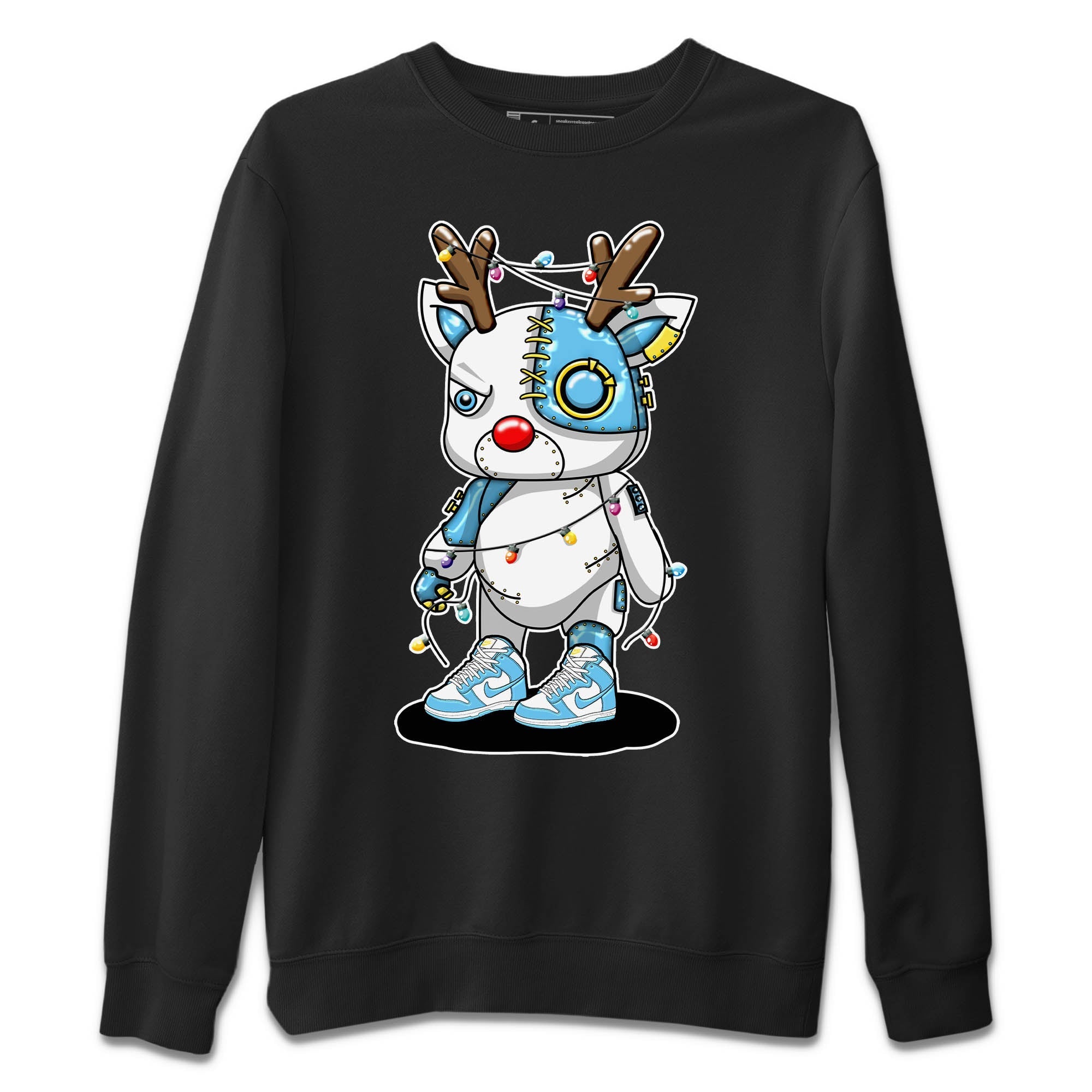 Cyborg Reindeer Unisex Sweater – Dunk Blue Chill, Sneakers Matching Sweater