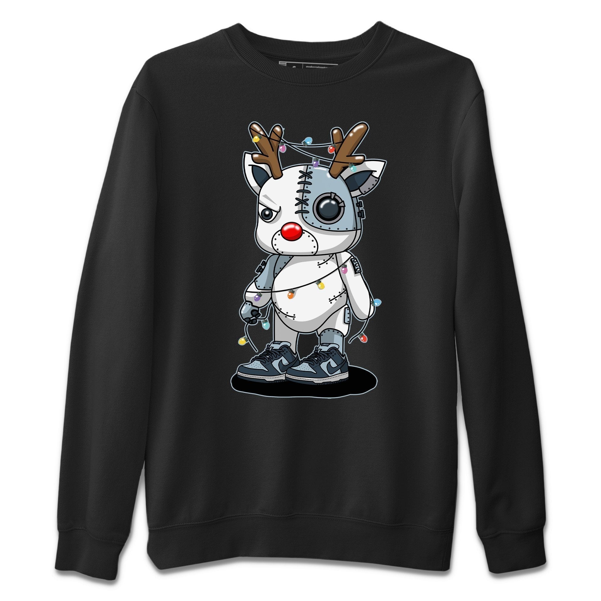Cyborg Reindeer Unisex Sweater – Dunk championship Grey, Sneakers Matching Sweater