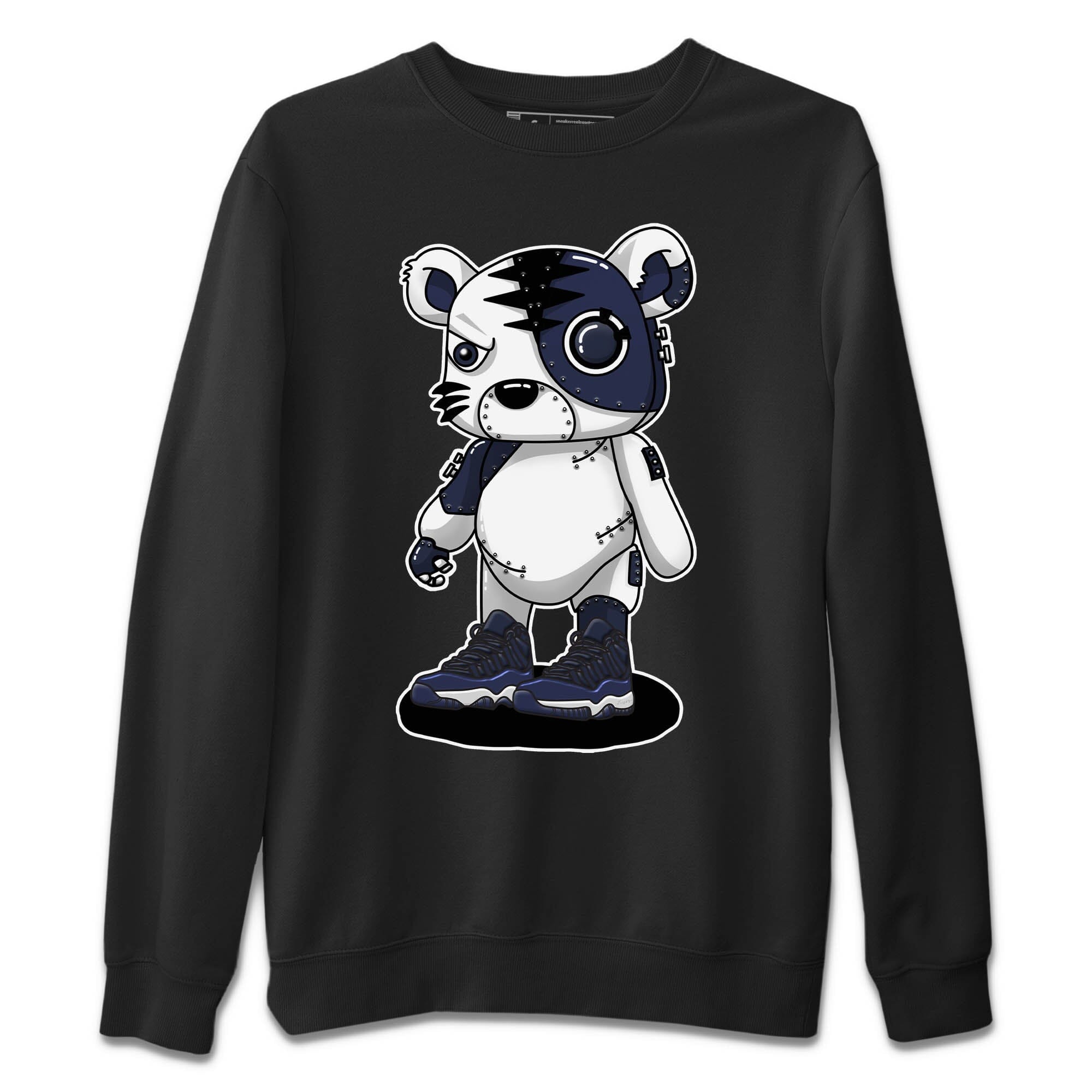 Cyborg Tiger Unisex Sweater – Air Jordan 11 Midnight Navy, Sneakers Matching Sweater