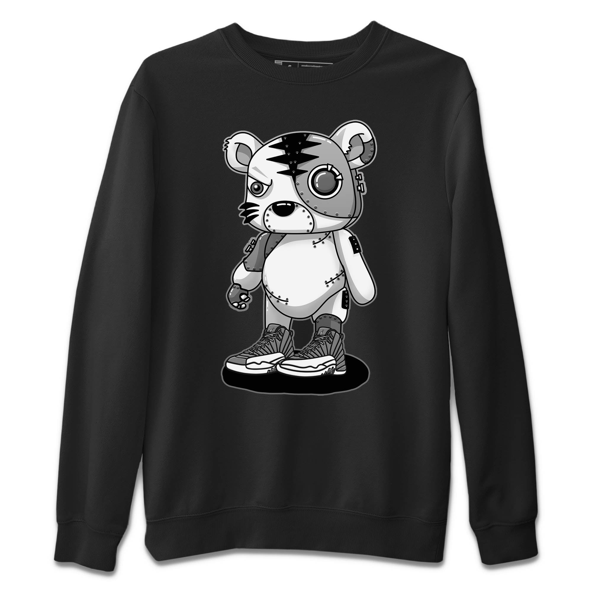 Cyborg Tiger Unisex Sweater – Air Jordan 12 Stealth, Sneakers Matching Sweater