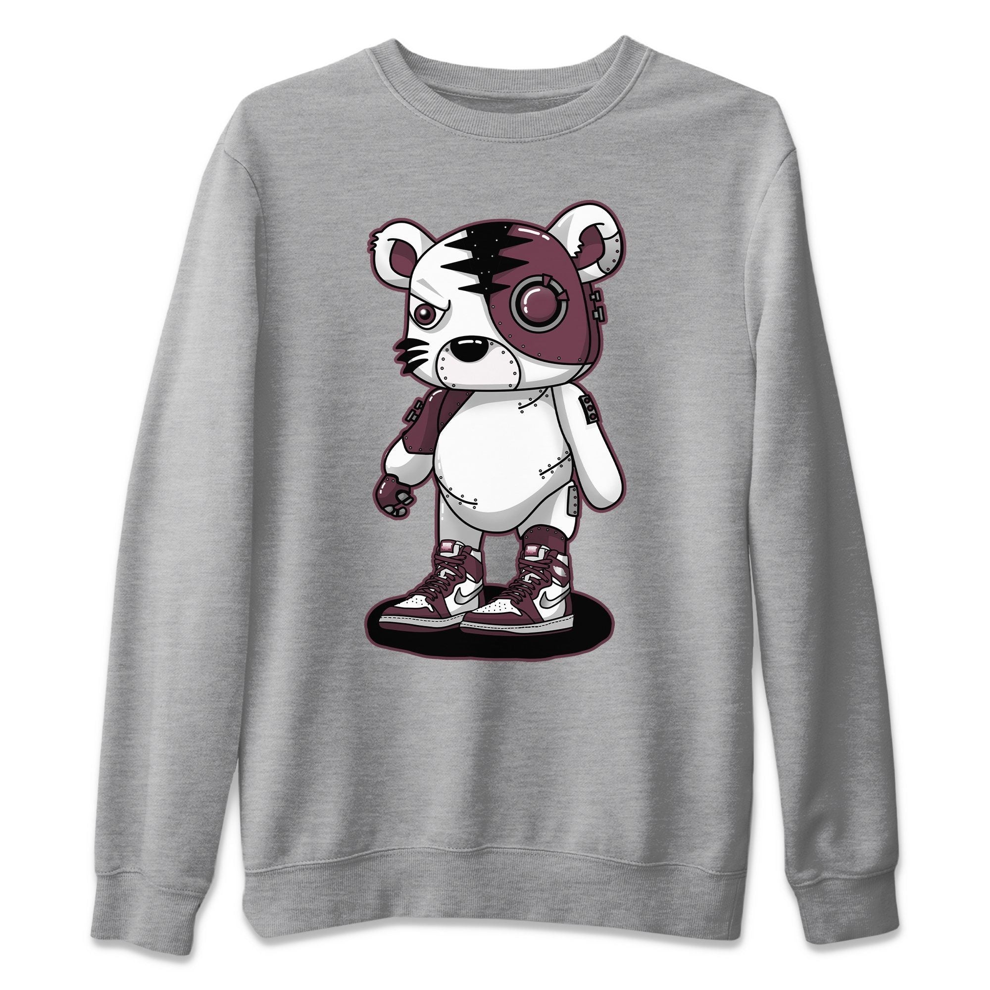 Cyborg Tiger Unisex Sweater – Air Jordan 1 Bordeaux, Sneakers Matching Sweater
