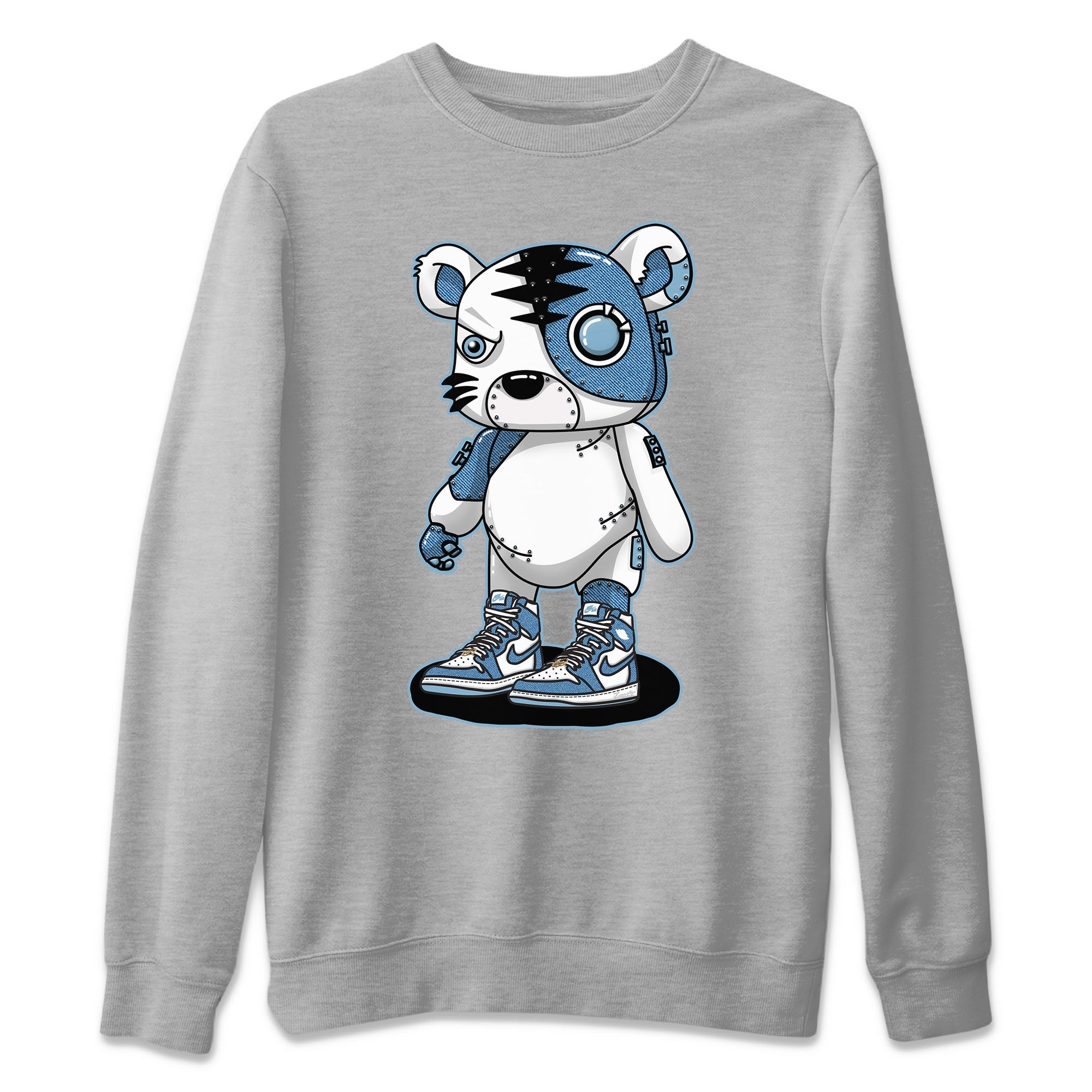 Cyborg Tiger Unisex Sweater – Air Jordan 1 Denim, Sneakers Matching Sweater