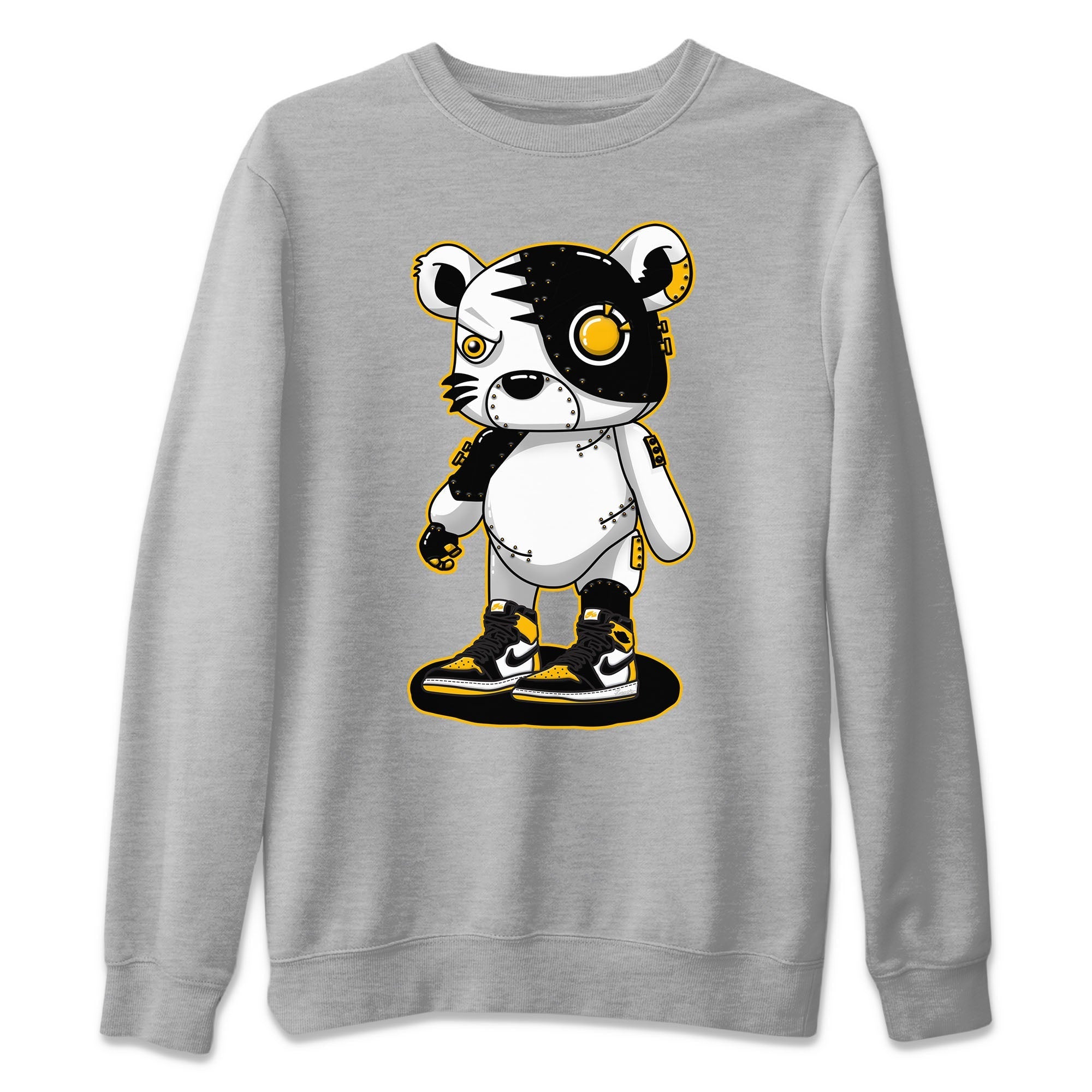 Cyborg Tiger Unisex Sweater – Air Jordan 1 Taxi, Sneakers Matching Sweater