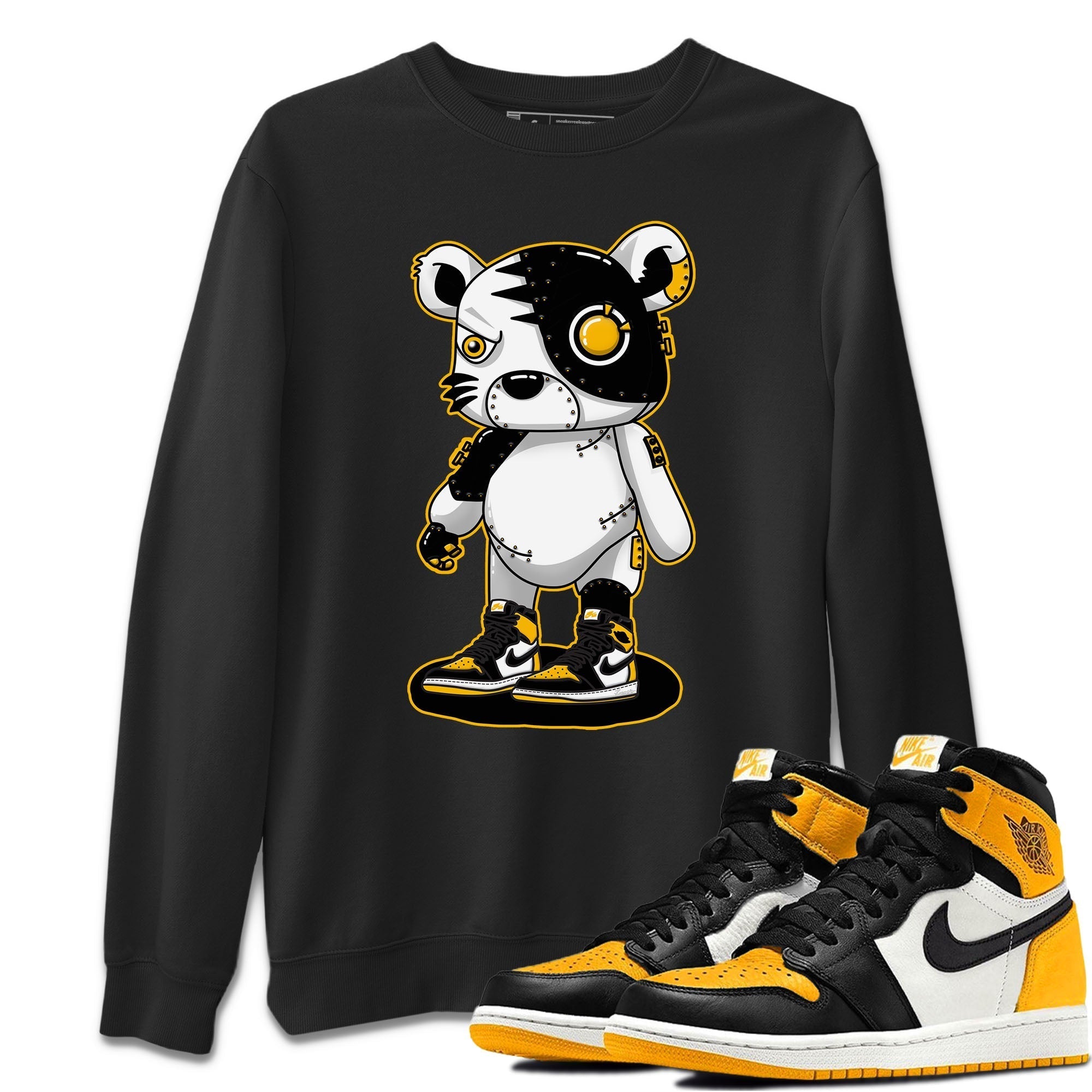 Cyborg Tiger Unisex Sweater – Air Jordan 1 Taxi, Sneakers Matching Sweater