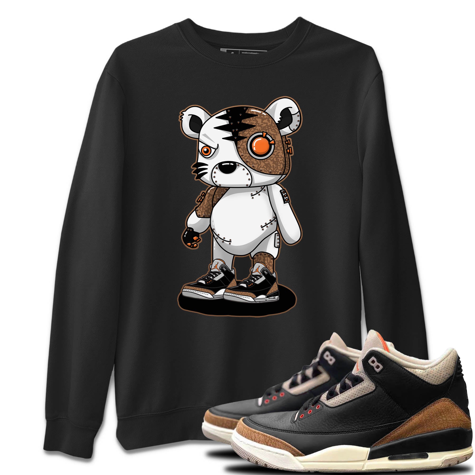 Cyborg Tiger Unisex Sweater – Air Jordan 3 Desert Elephant, Sneakers Matching Sweater