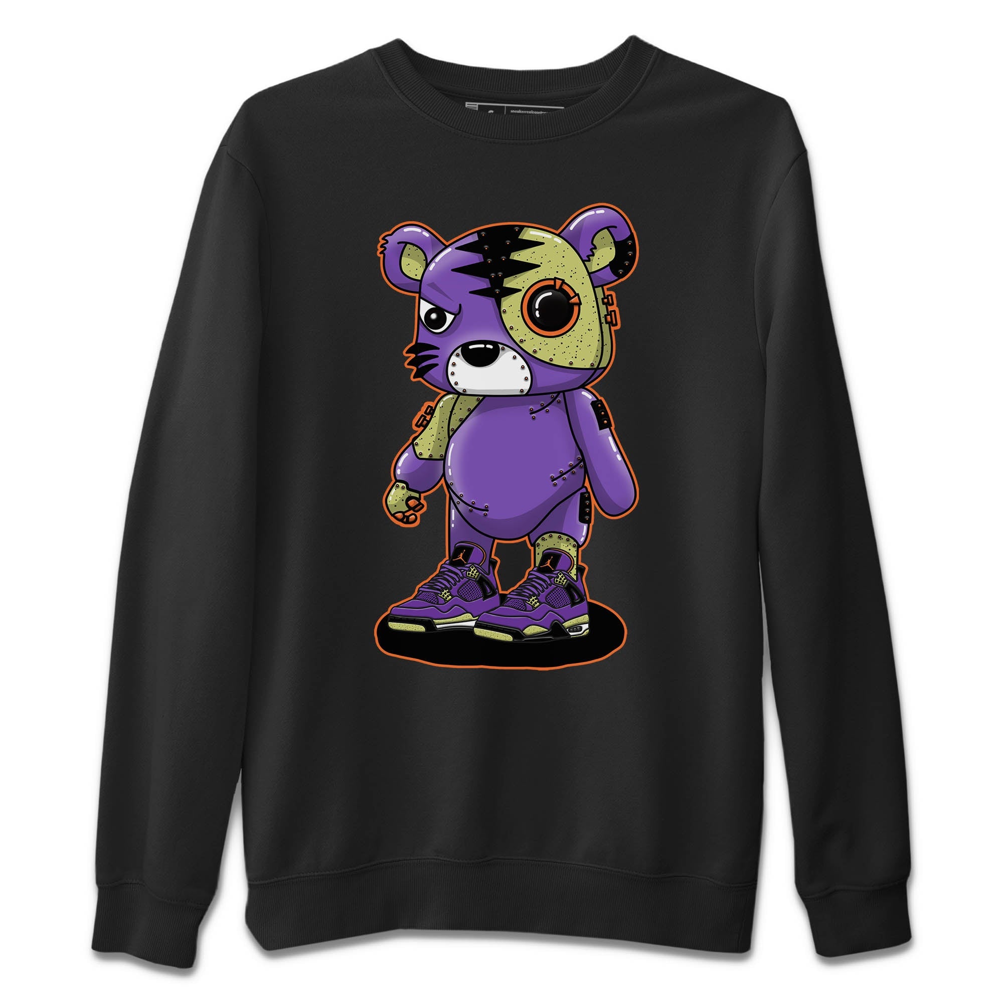 Cyborg Tiger Unisex Sweater – Air Jordan 4 Canyon Purple, Sneakers Matching Sweater