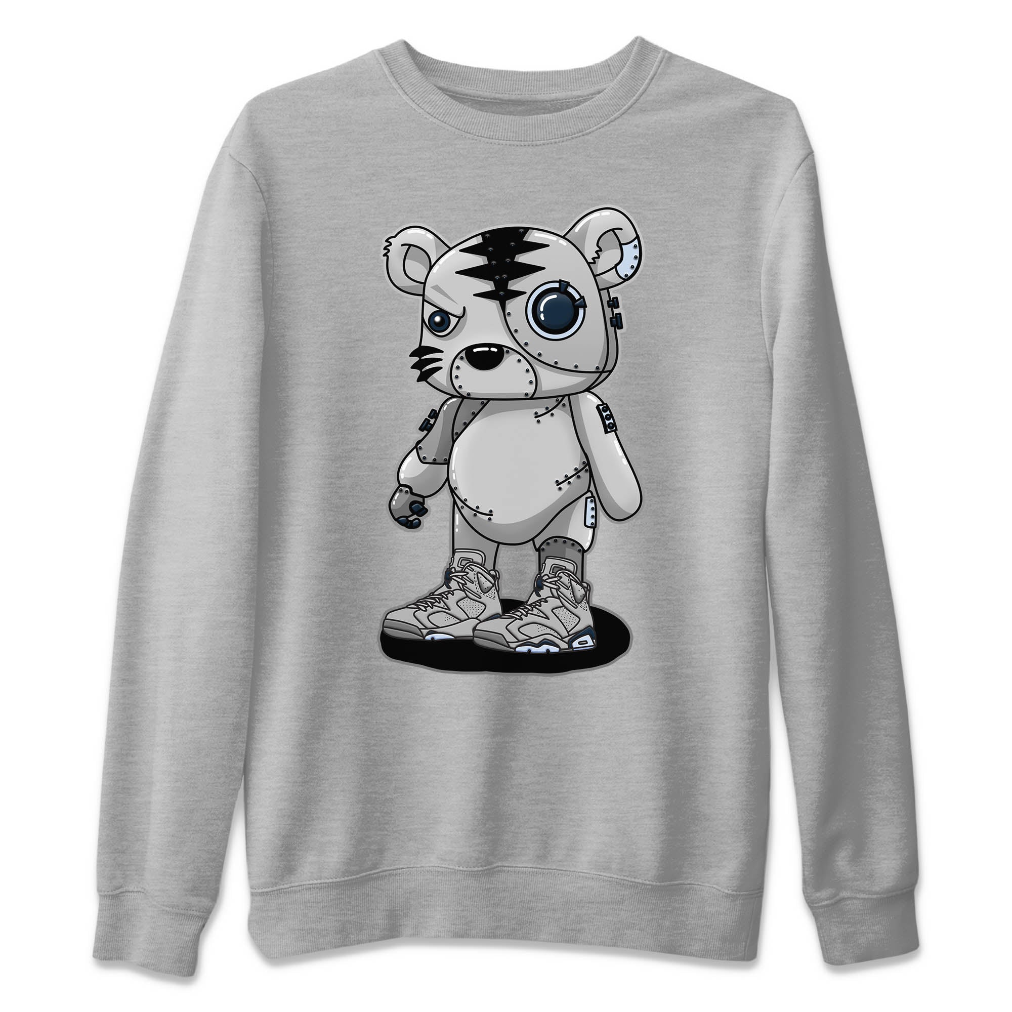Cyborg Tiger Unisex Sweater – Air Jordan 6 Georgetown, Sneakers Matching Sweater