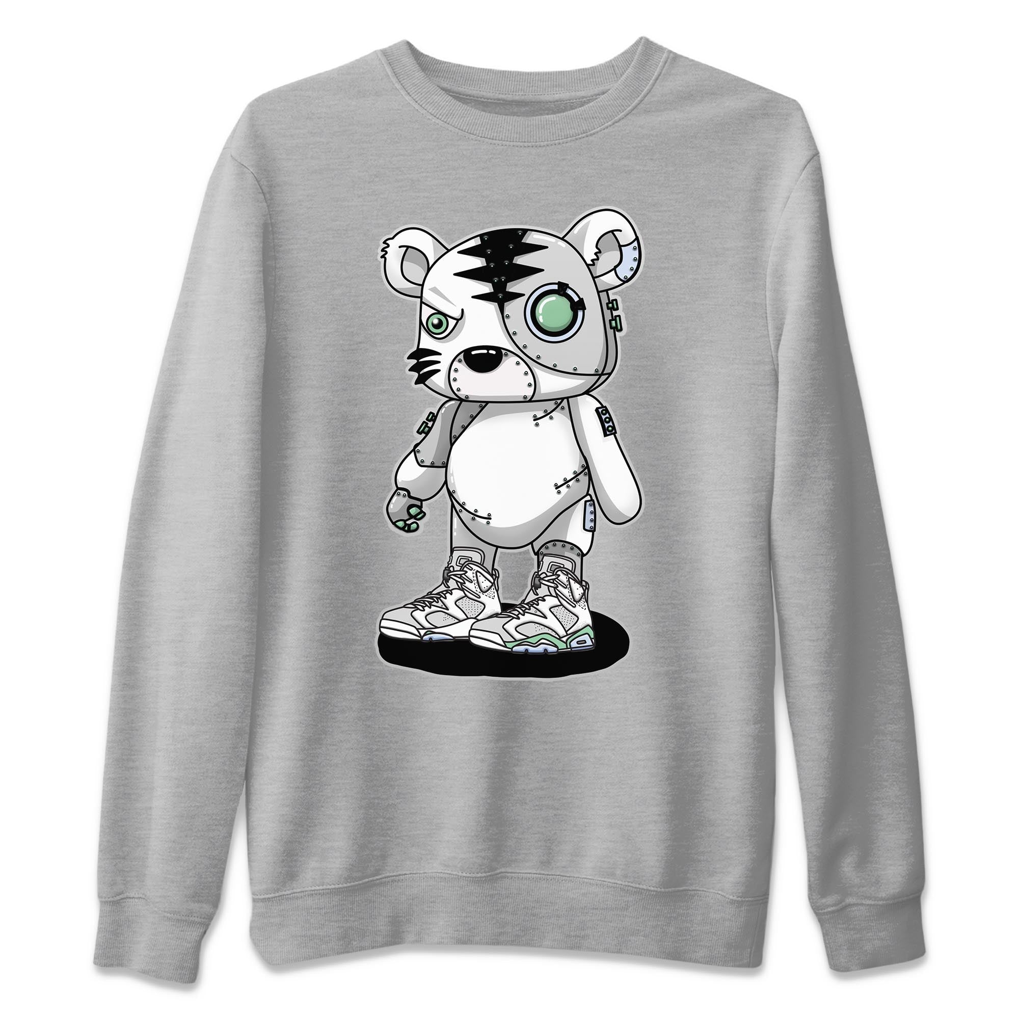 Cyborg Tiger Unisex Sweater – Air Jordan 6 Mint Foam, Sneakers Matching Sweater