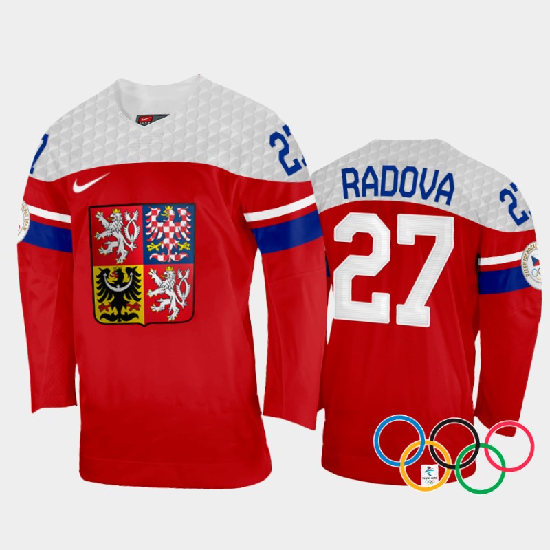Czech Republic Women's Tereza Radova 2022 Winter Olympics Red #27 Jersey Away