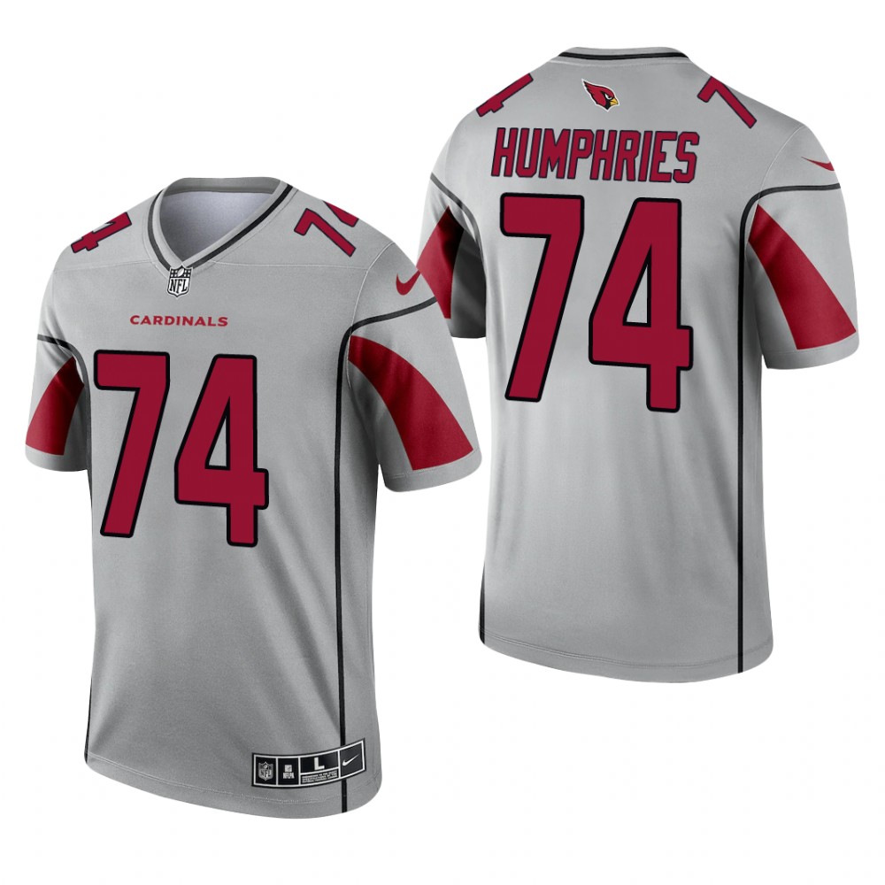 D.J. Humphries Arizona Cardinals Silver Jersey Inverted Legend - Men's