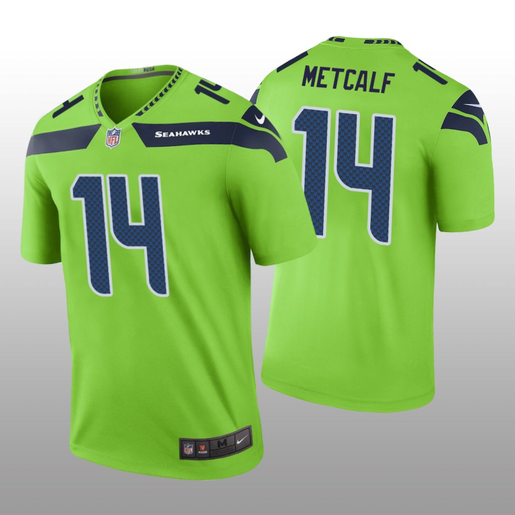 D.K. Metcalf Seattle Seahawks Green NFL Draft Color Rush Legend Jersey