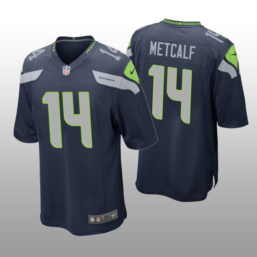 D.K. Metcalf Seattle Seahawks Navy NFL Draft Game Jersey