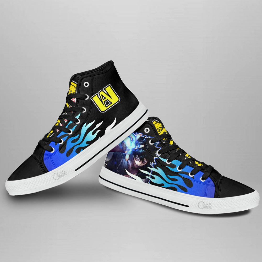 Dabi High Top Shoes Custom My Hero Academia Sneakers Flame Style