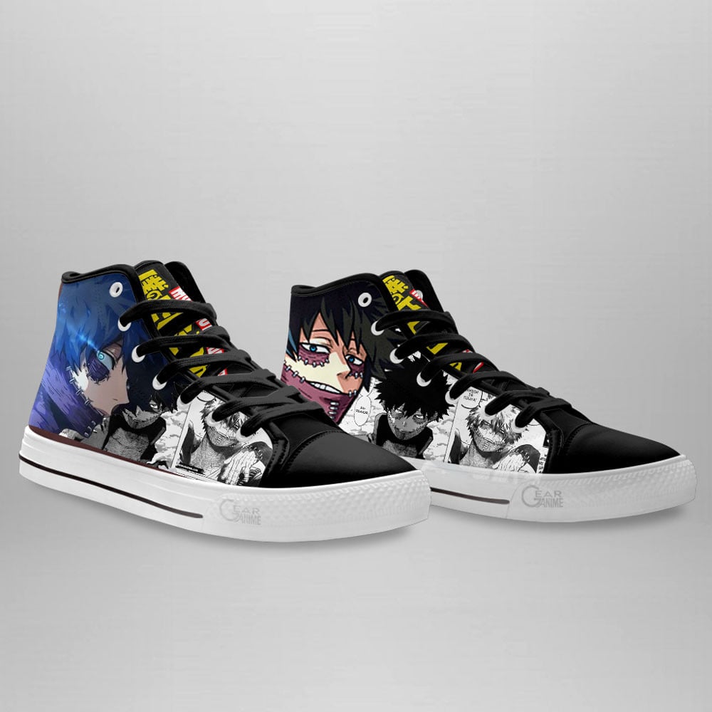 Dabi High Top Shoes My Hero Academia Custom Anime Sneakers Mix Manga