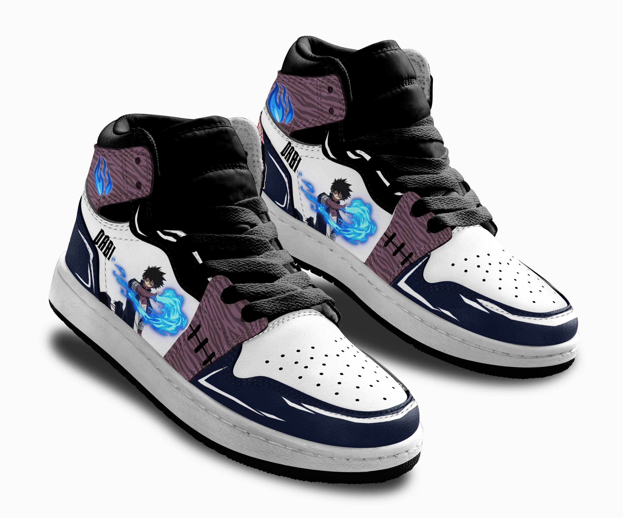 Dabi Kids Sneakers Custom Anime My Hero Academia Shoes For Kids