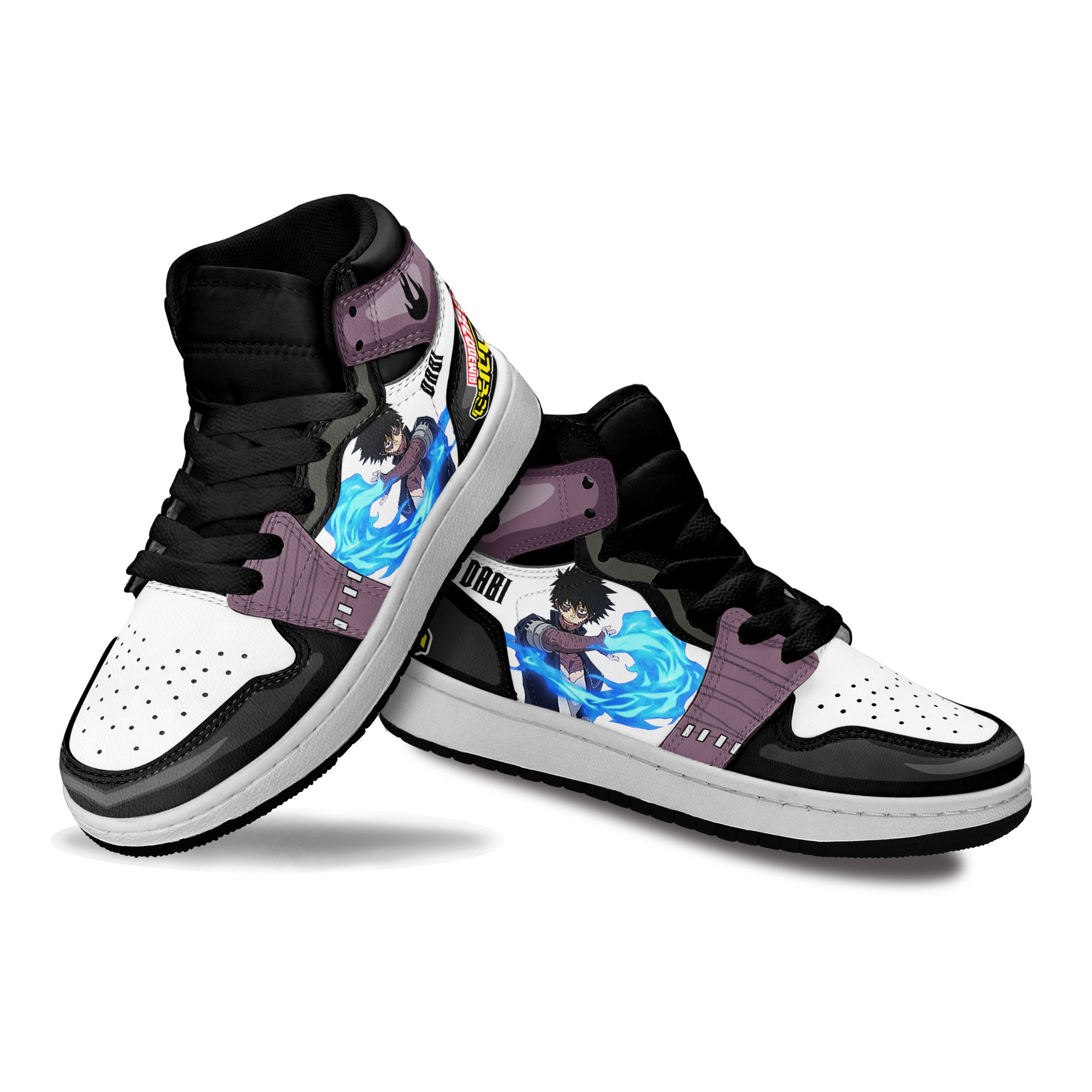 Dabi Kids Sneakers Custom My Hero Academia Anime Shoes For Kids