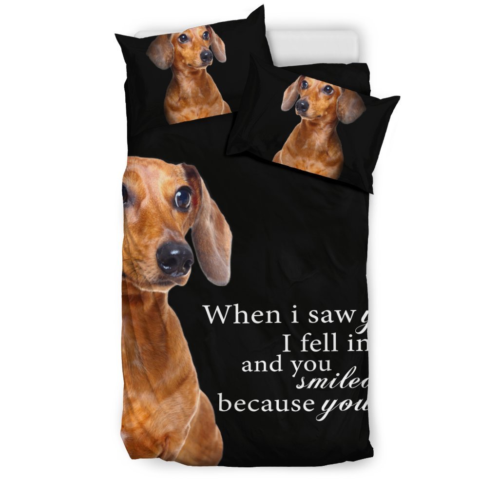 Dach Hund When I Aw You… 3D Customized Duvet Cover Bedding Set