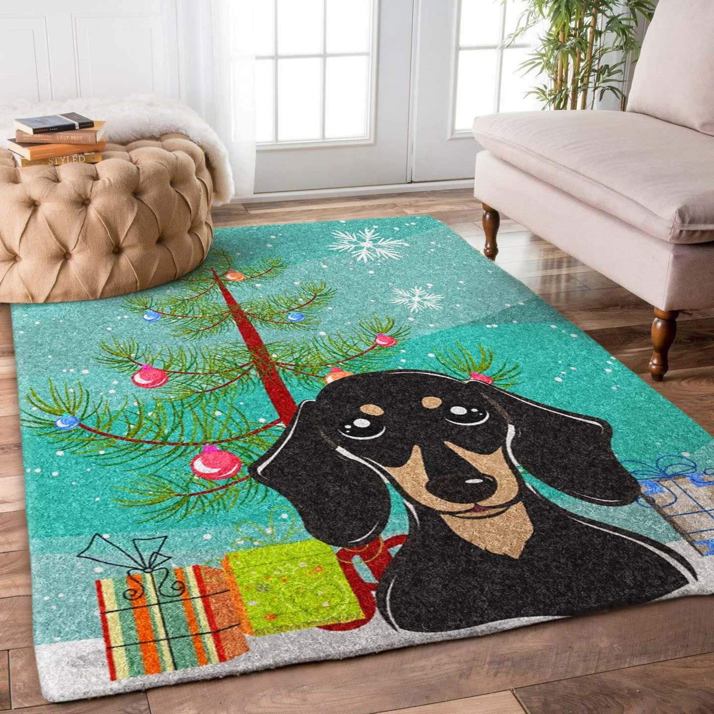 Dachshund Christmas Limited Edition Rectangle Rug