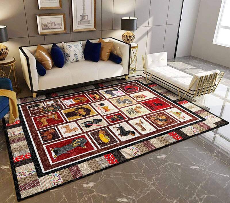 Dachshund Rectangle Rug