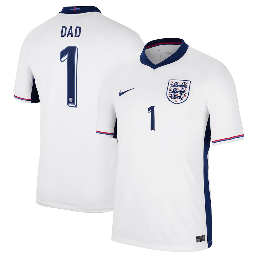 DAD Men's England 2024 Stadium Home Soccer Jersey