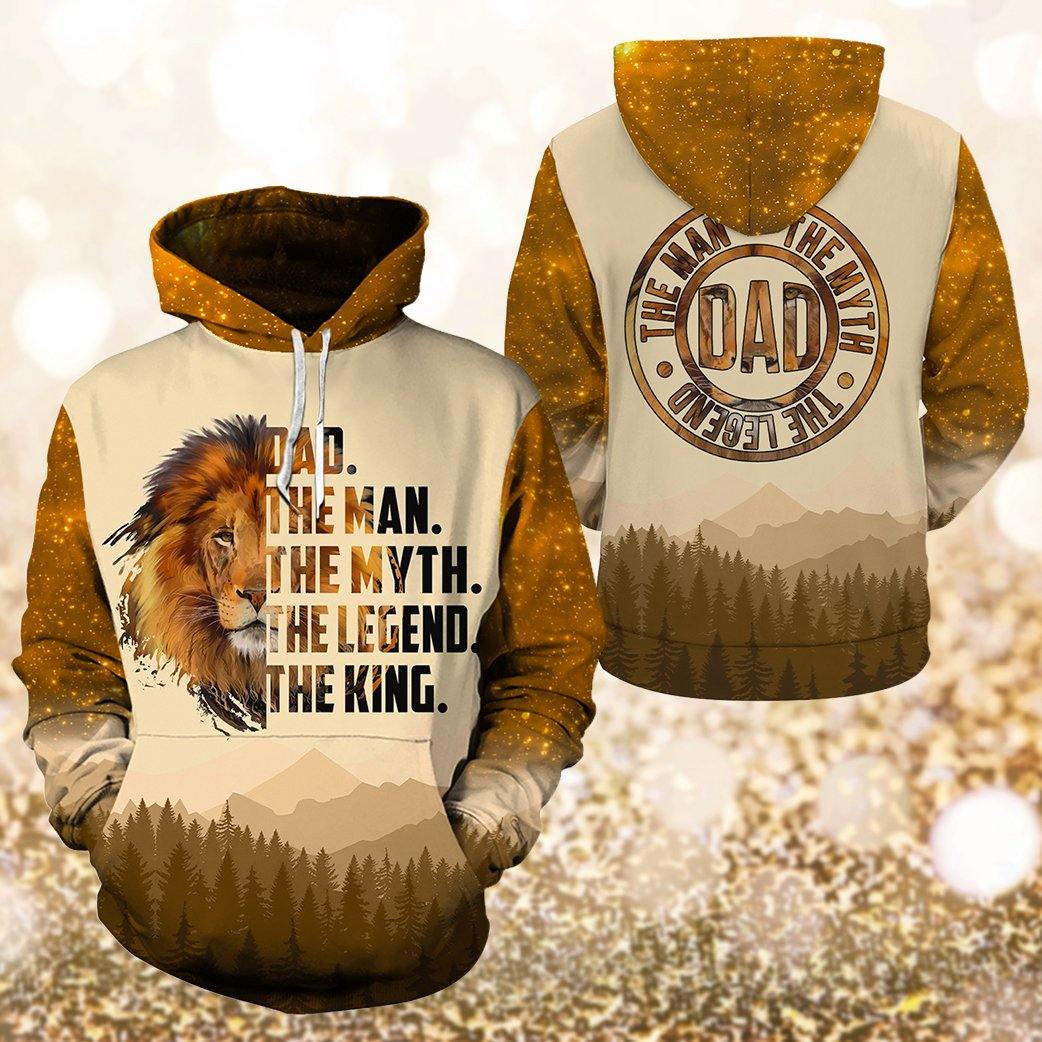 Dad The Man The Myth The Legend Aop Hoodie