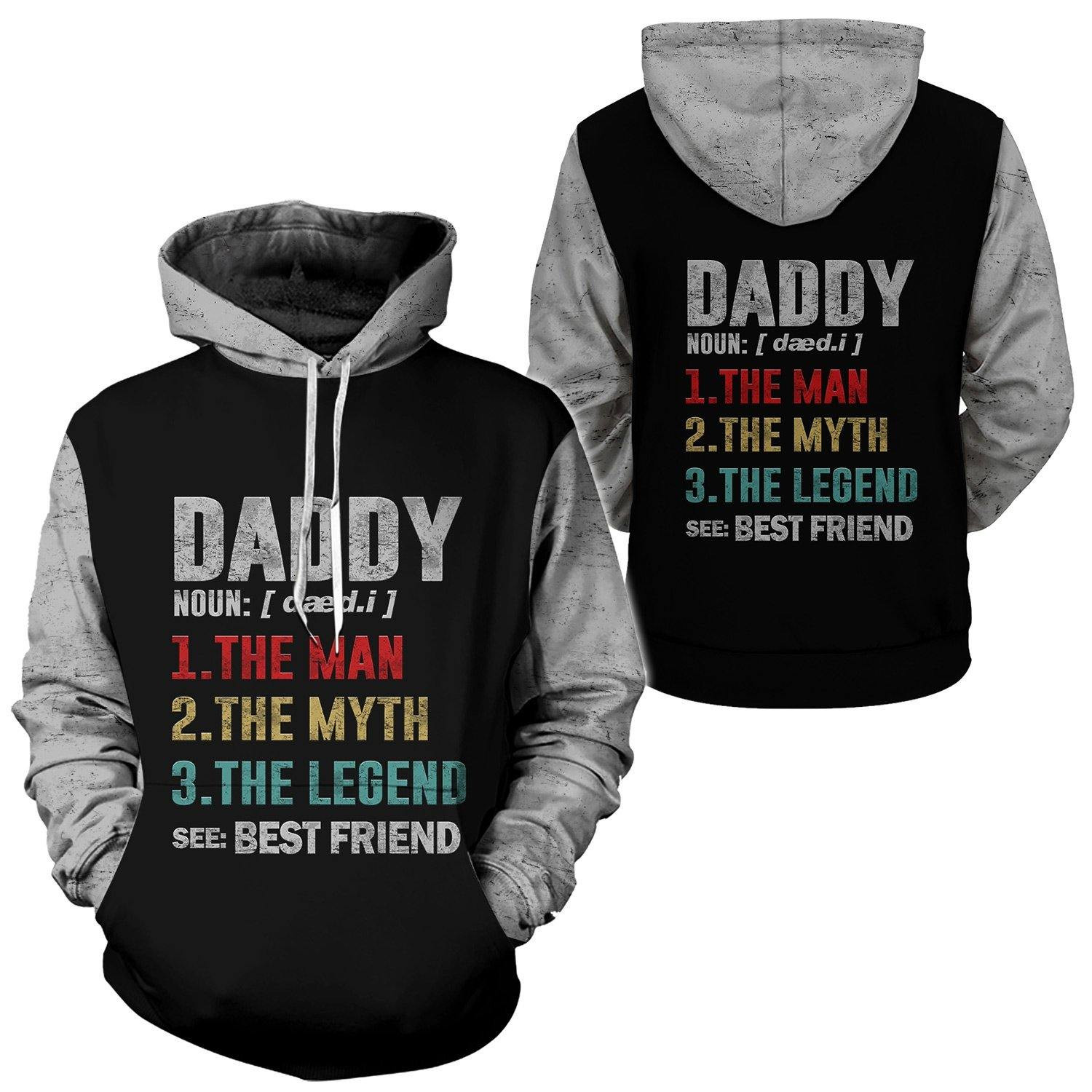 Daddy – Best Friend All-Over Print Hoodie